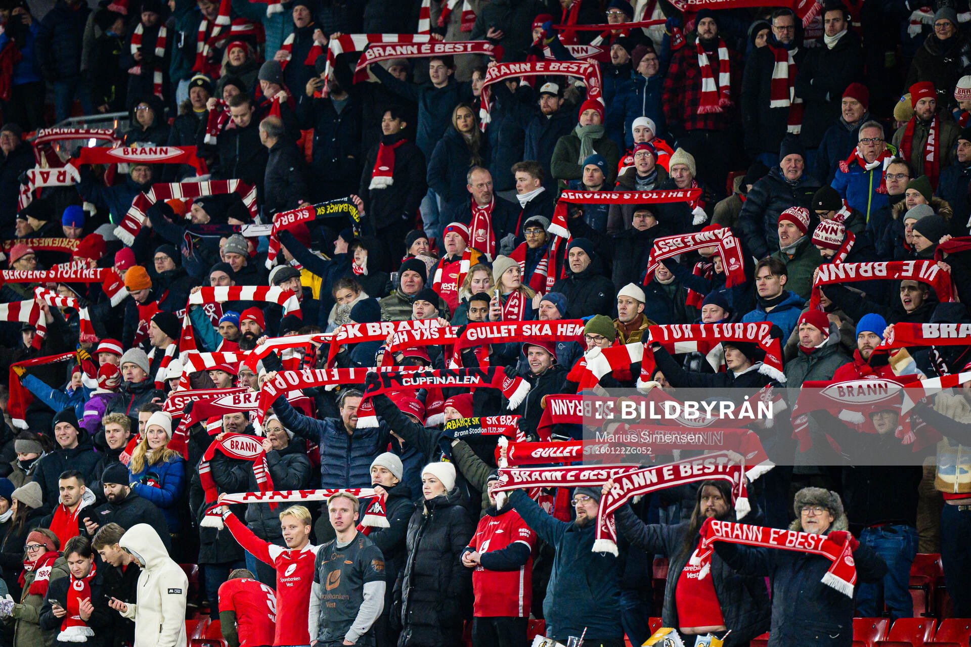 Spectators in the stands