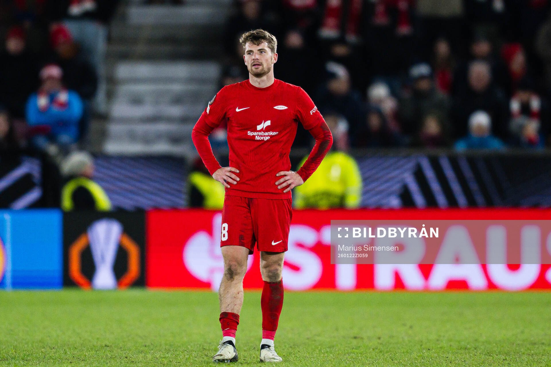 Jacob Sørensen of Brann looks dejected
