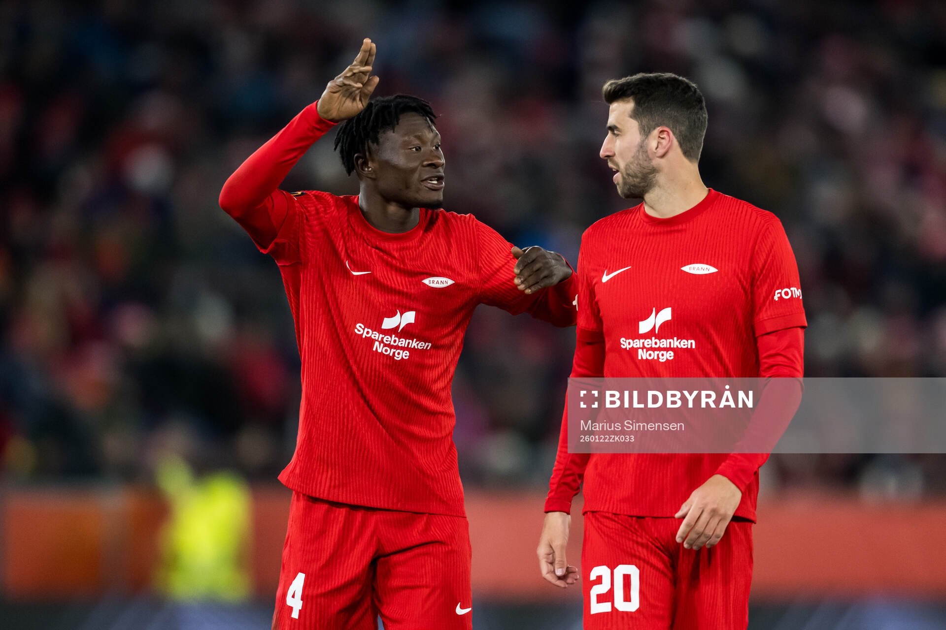 Nana Kwame Boakye and Vetle Dragsnes of Brann