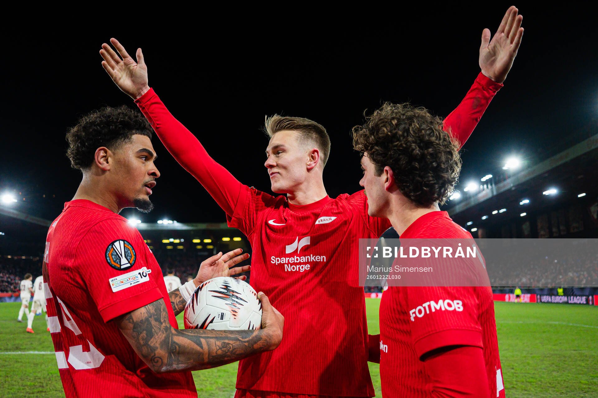 Emil Kornvig of Brann celebrates