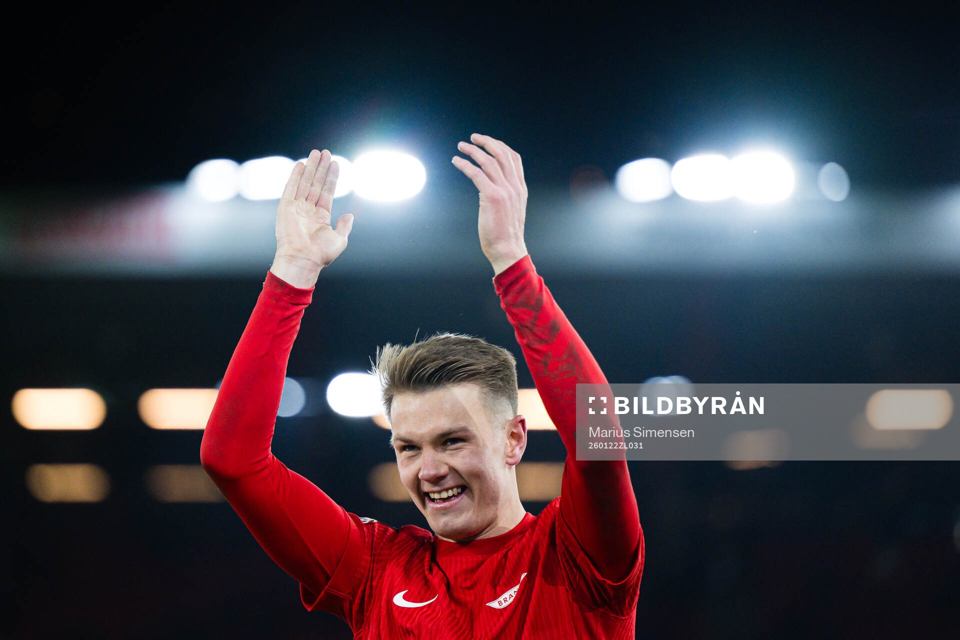 Emil Kornvig of Brann celebrates