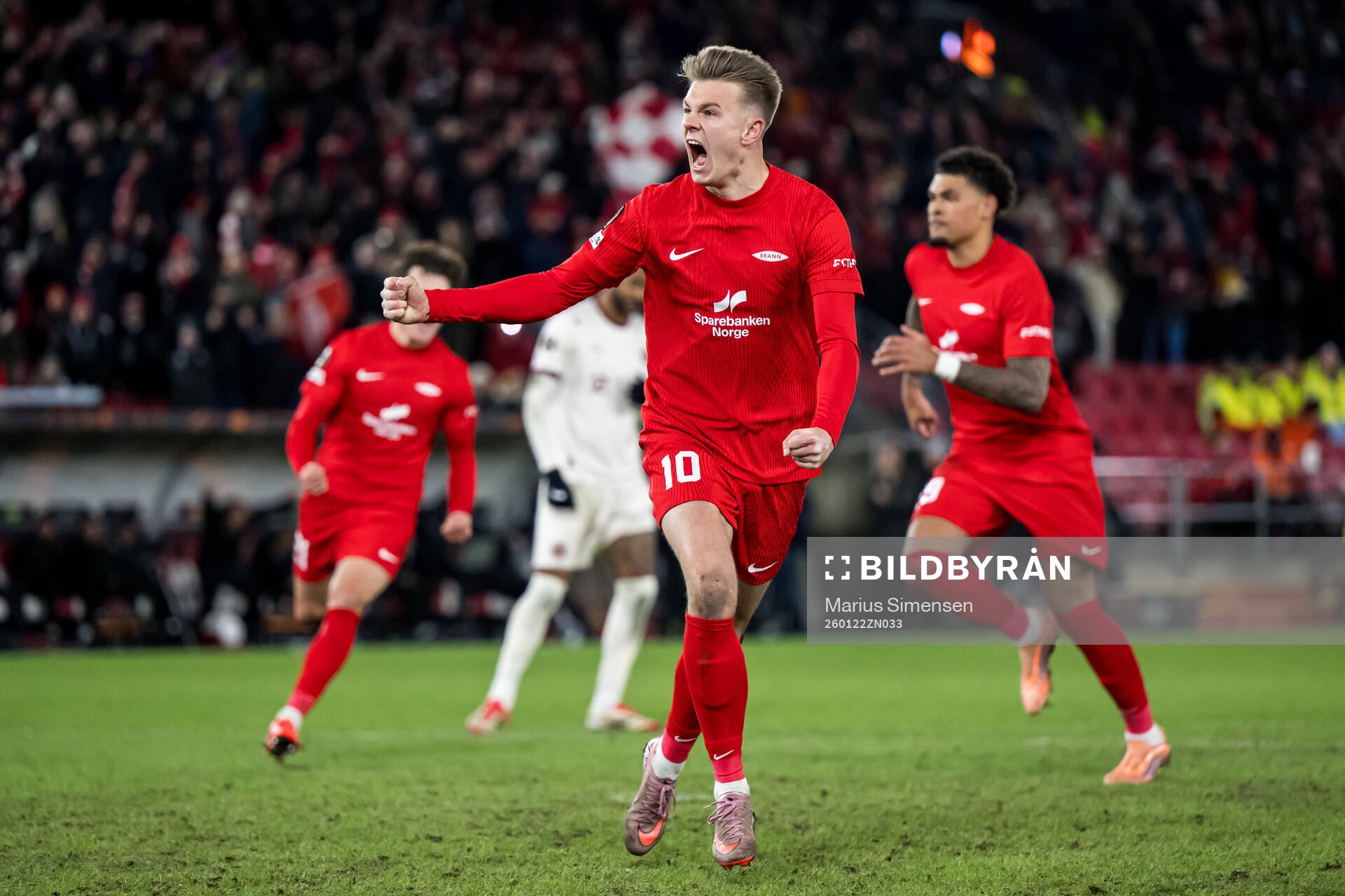 Emil Kornvig of Brann celebrates