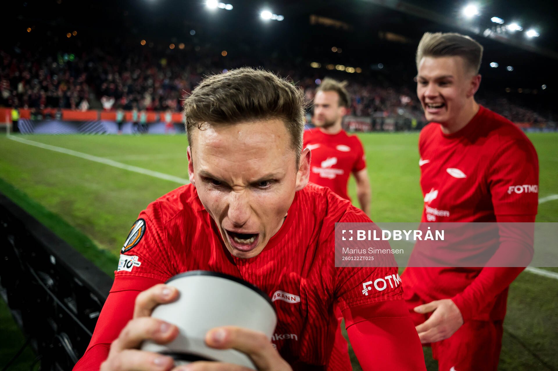 Joachim Soltvedt of Brann celebrates