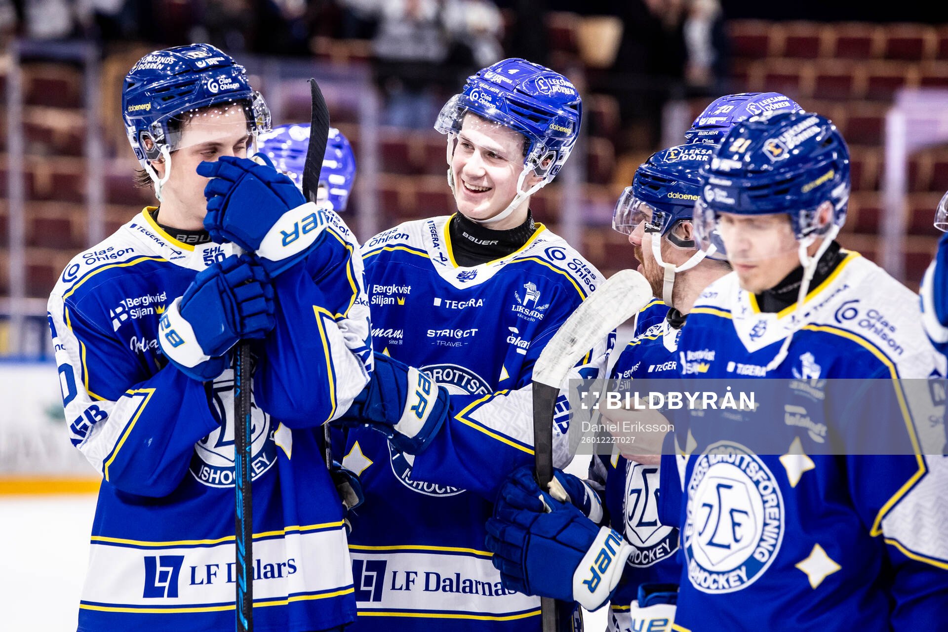 Leksands Tinus Luc Koblar jublar