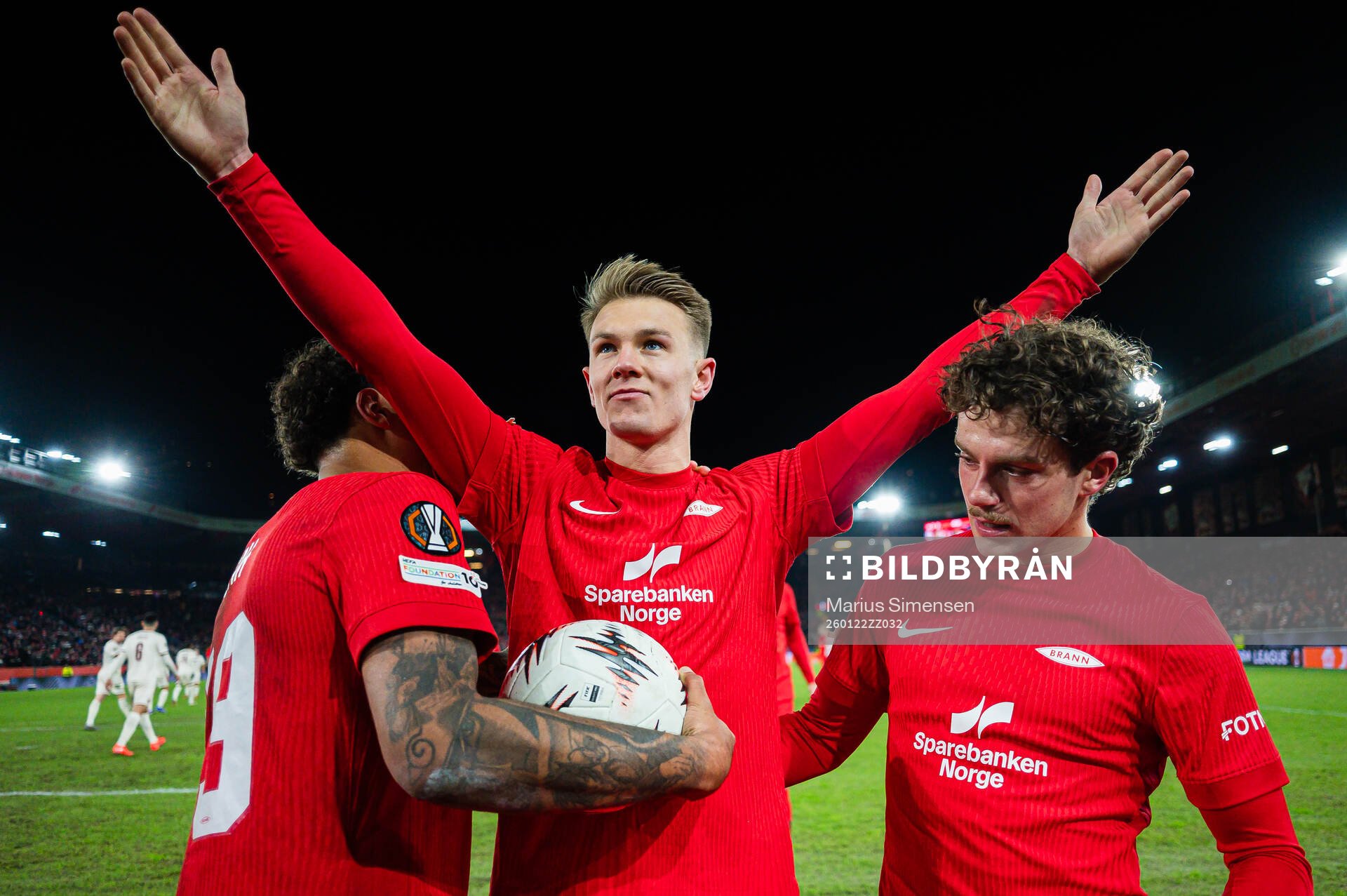 Emil Kornvig of Brann celebrates