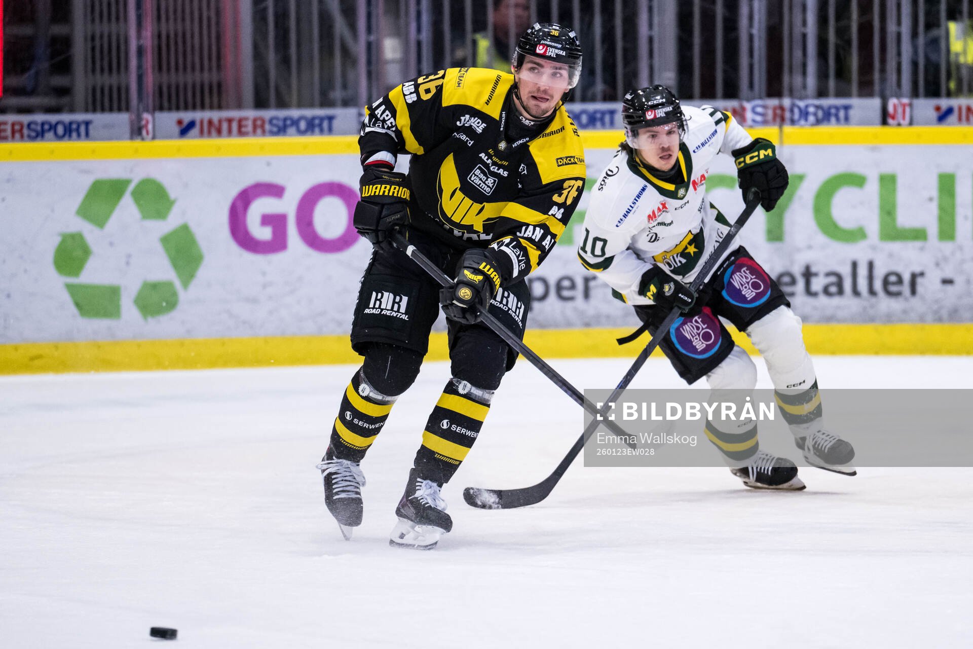 Västerås Olle Norberg och Östersunds Oliver Kandergård