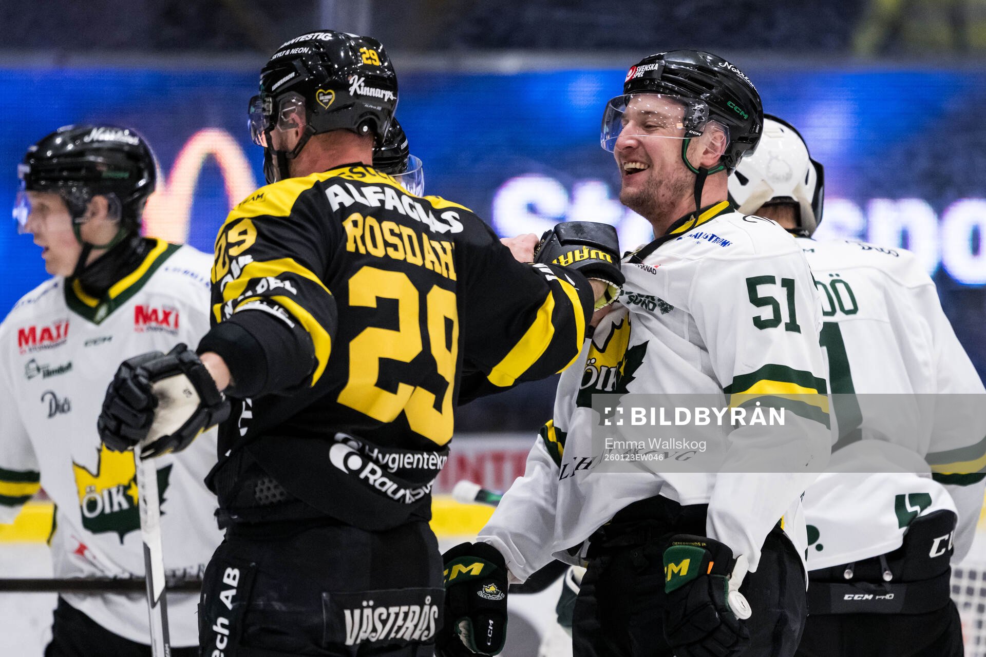 Västerås Kim Rosdahl och Östersunds Alexander Anderberg