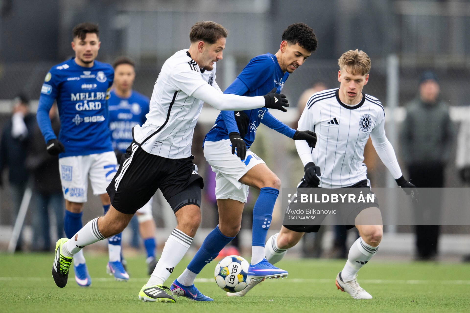 Landskronas Allen Smajic och Trelleborgs Jacob Christiansen