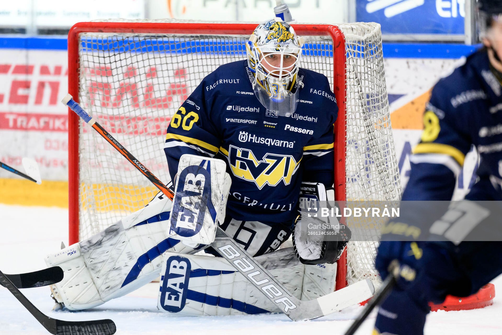 HV71s målvakt Felix Sandström
