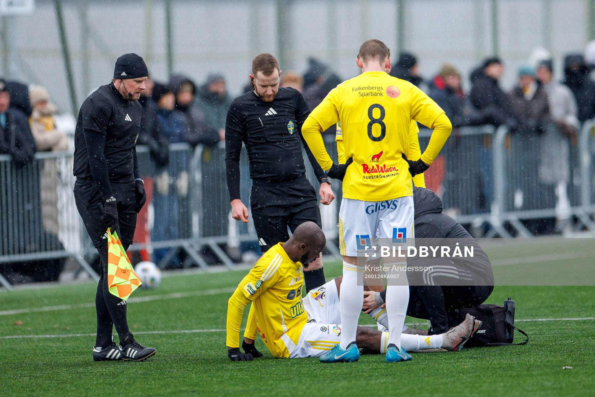 Falkenbergs Lassina Sangaré med skada