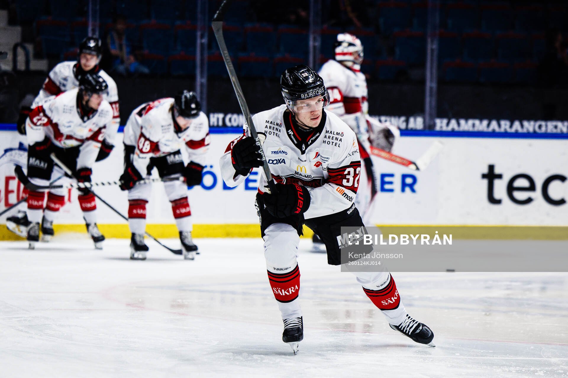 Malmö Redhawks Joona Ikonen ishockeymatchen i SHL mellan