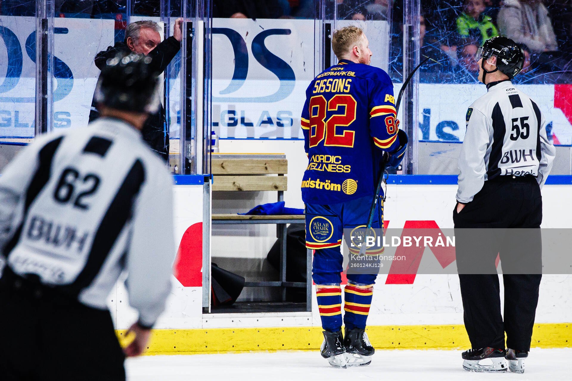 Djurgårdens Colby Sissons blir utvisad