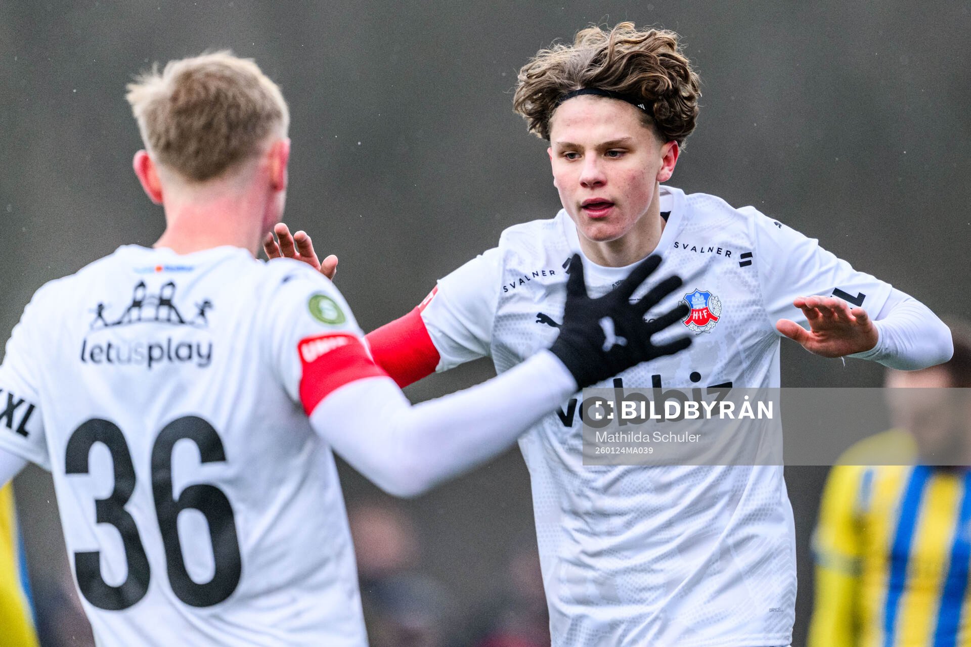 Helsingborgs Lucas Landgren Persson jublar