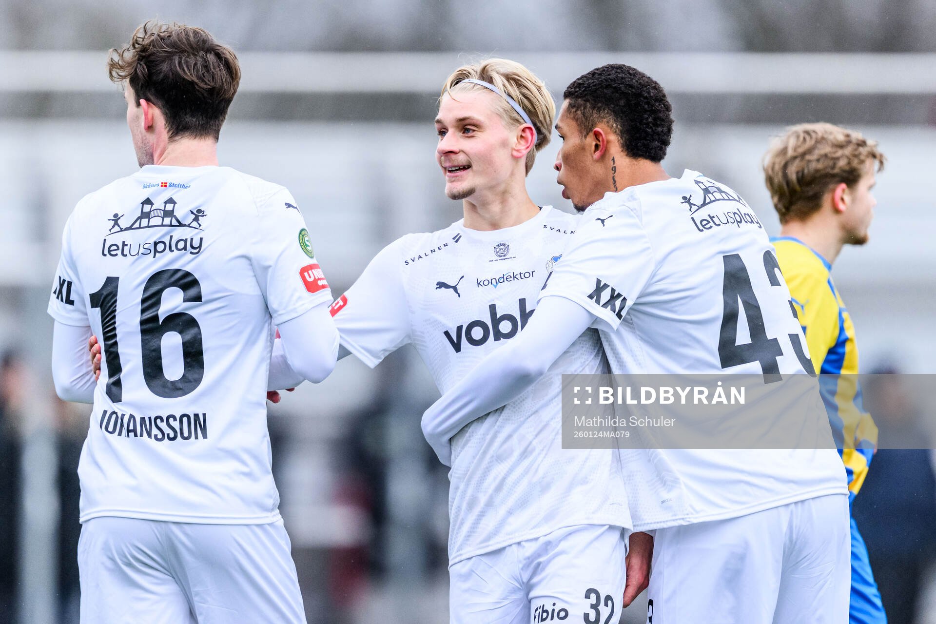 Helsingborgs Alexander Johansson, Leo Hedenberg och Harol