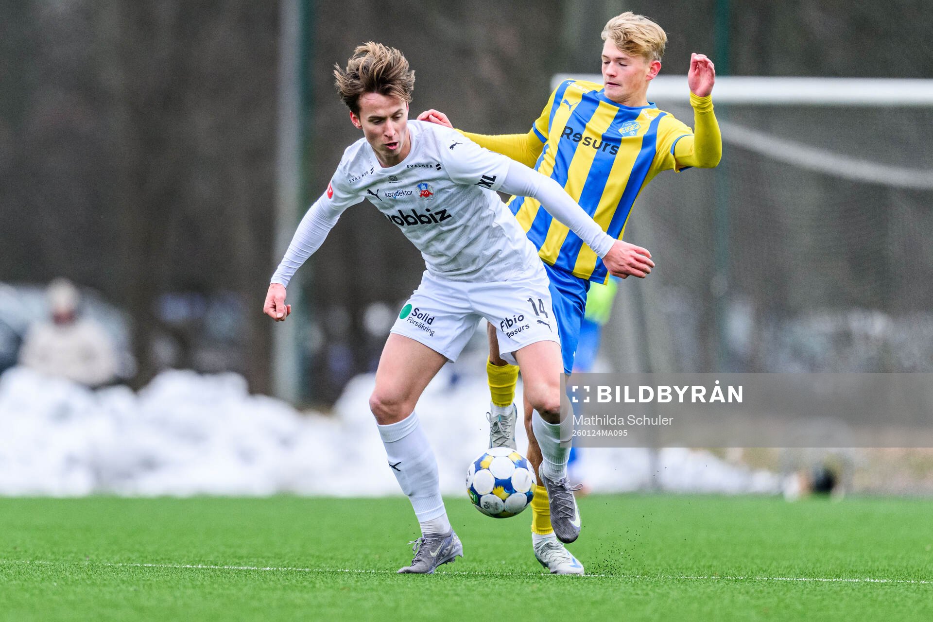 Helsingborgs Lukas Kjellnäs och Eskilsminnes Isak Johansson