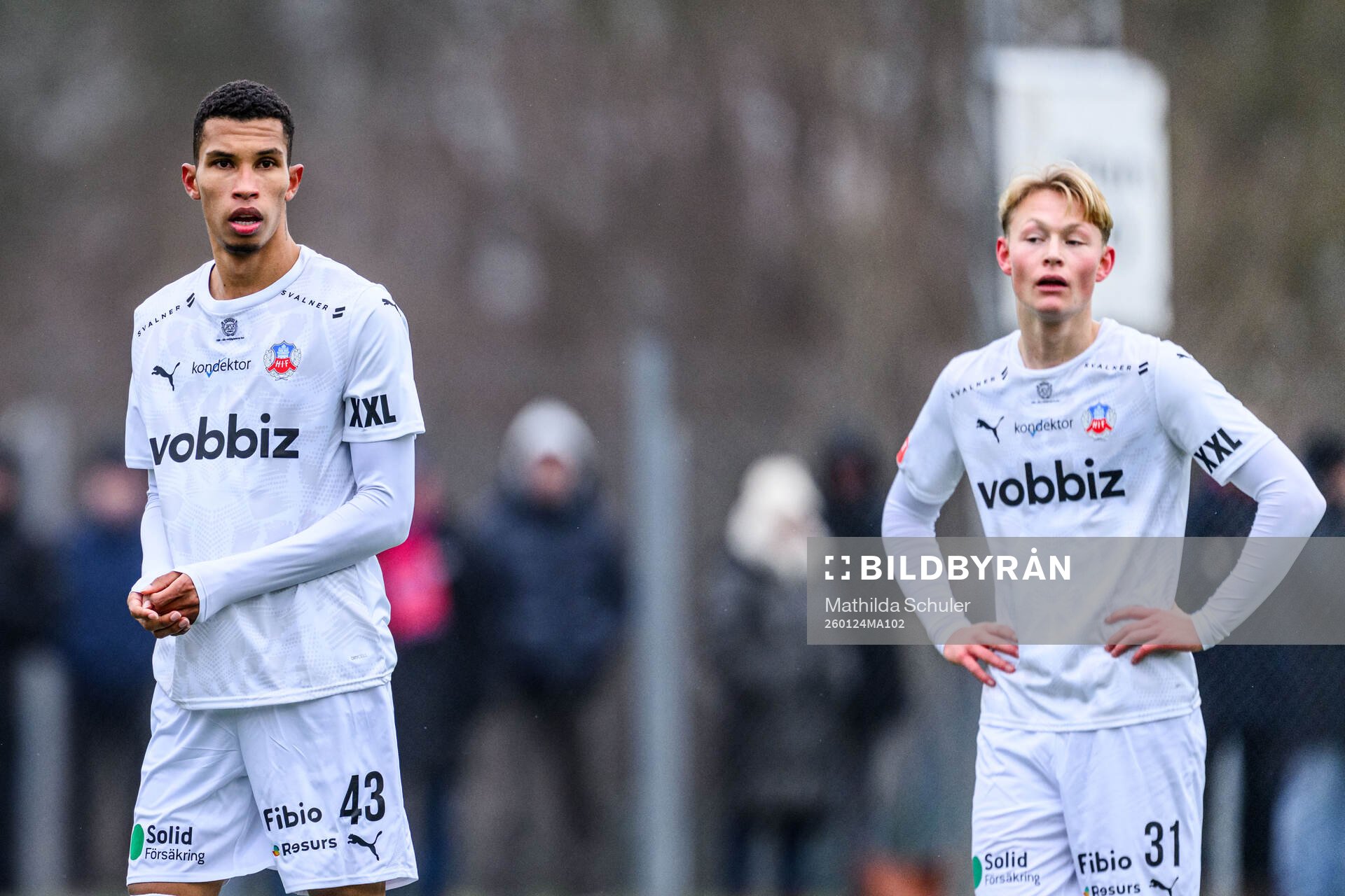 Helsingborgs Harol Romana och Alvin Nordin