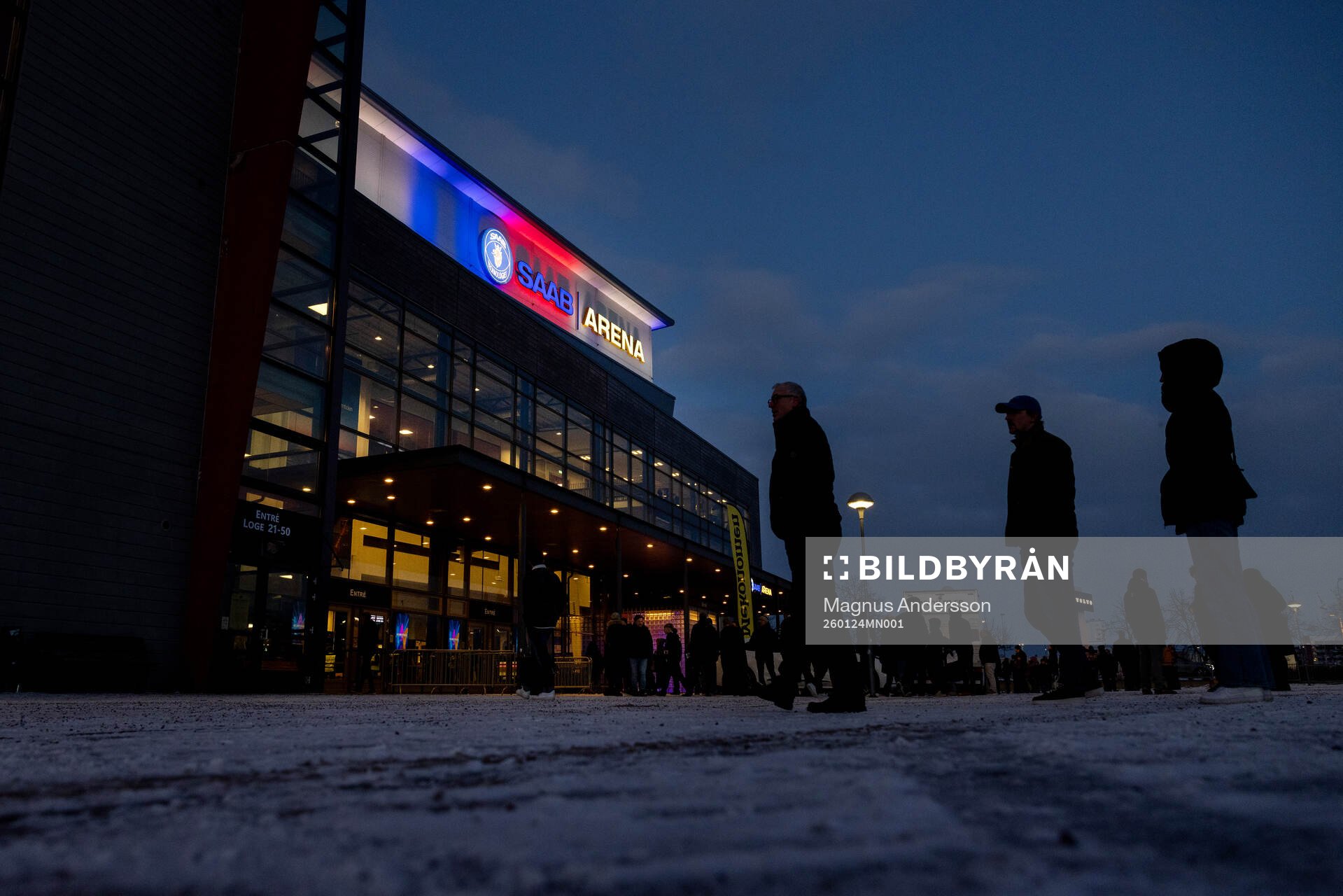 Exteriör vy av Saab Arena
