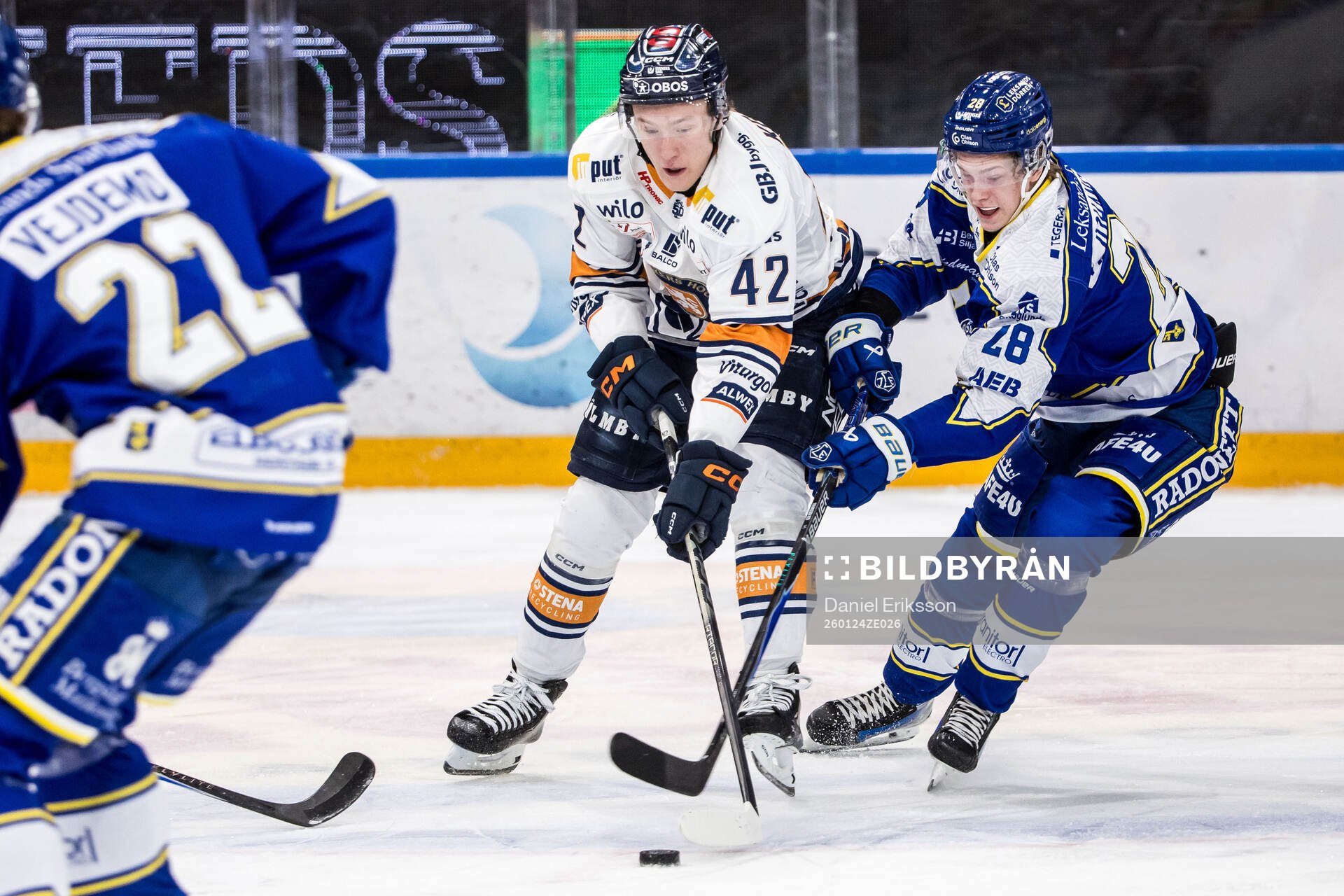 Växjös Kalle Kratz och Leksands Victor Johansson