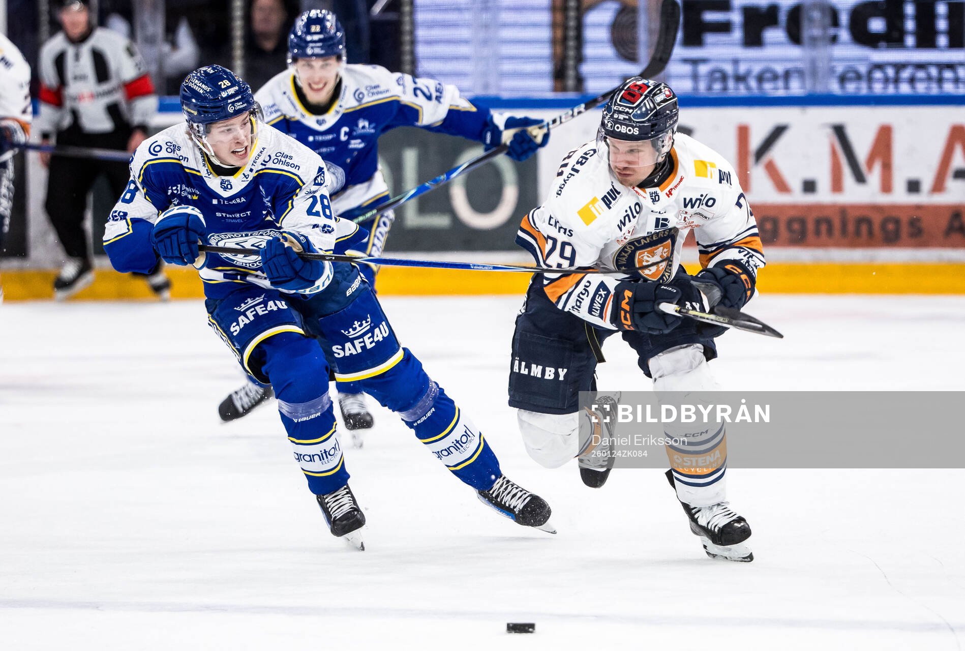 Leksands Victor Johansson och Växjös Sebastian Strandberg