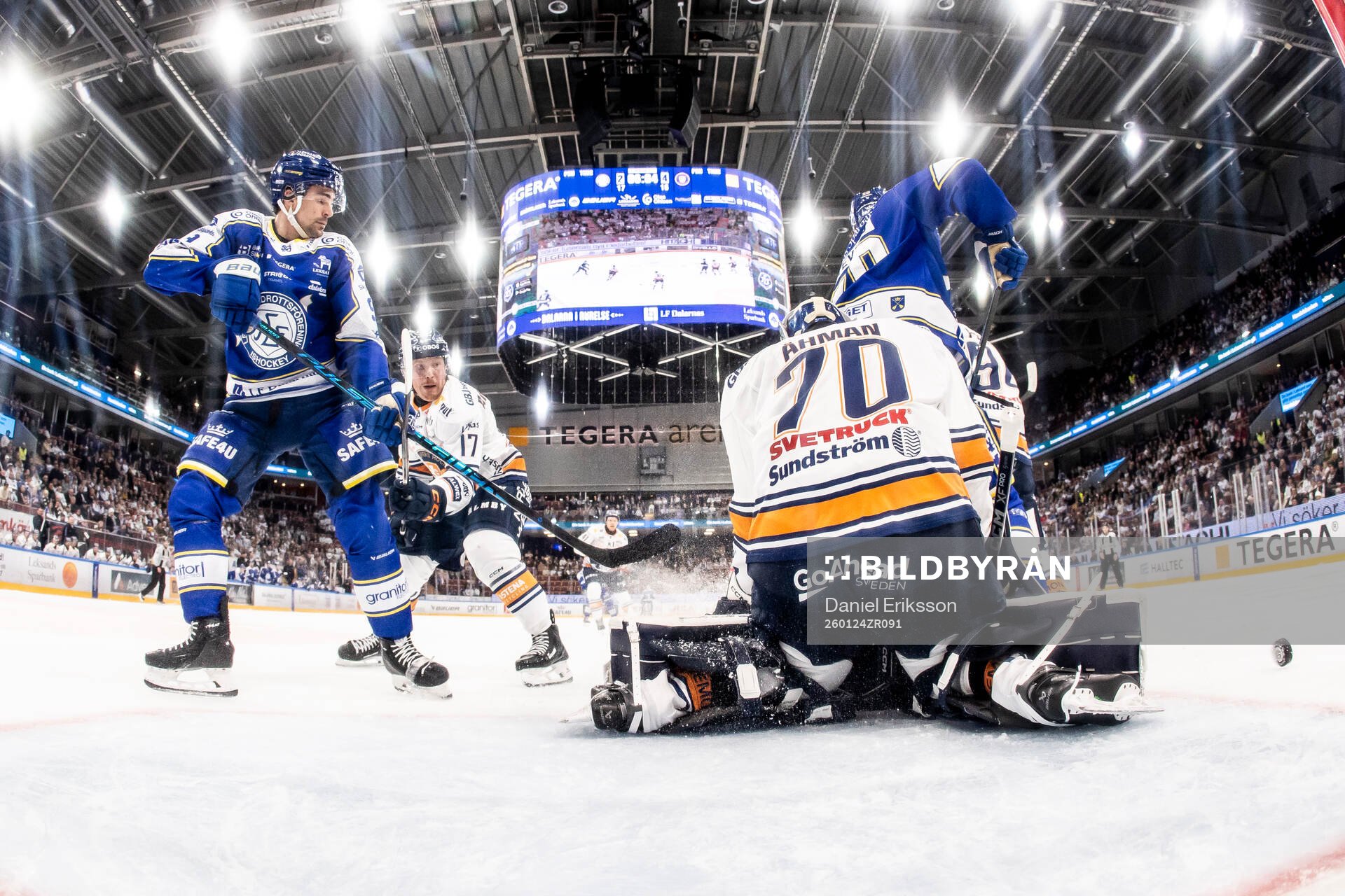 Leksands Gabriel Fortier och Växjös Erik Andersson  och