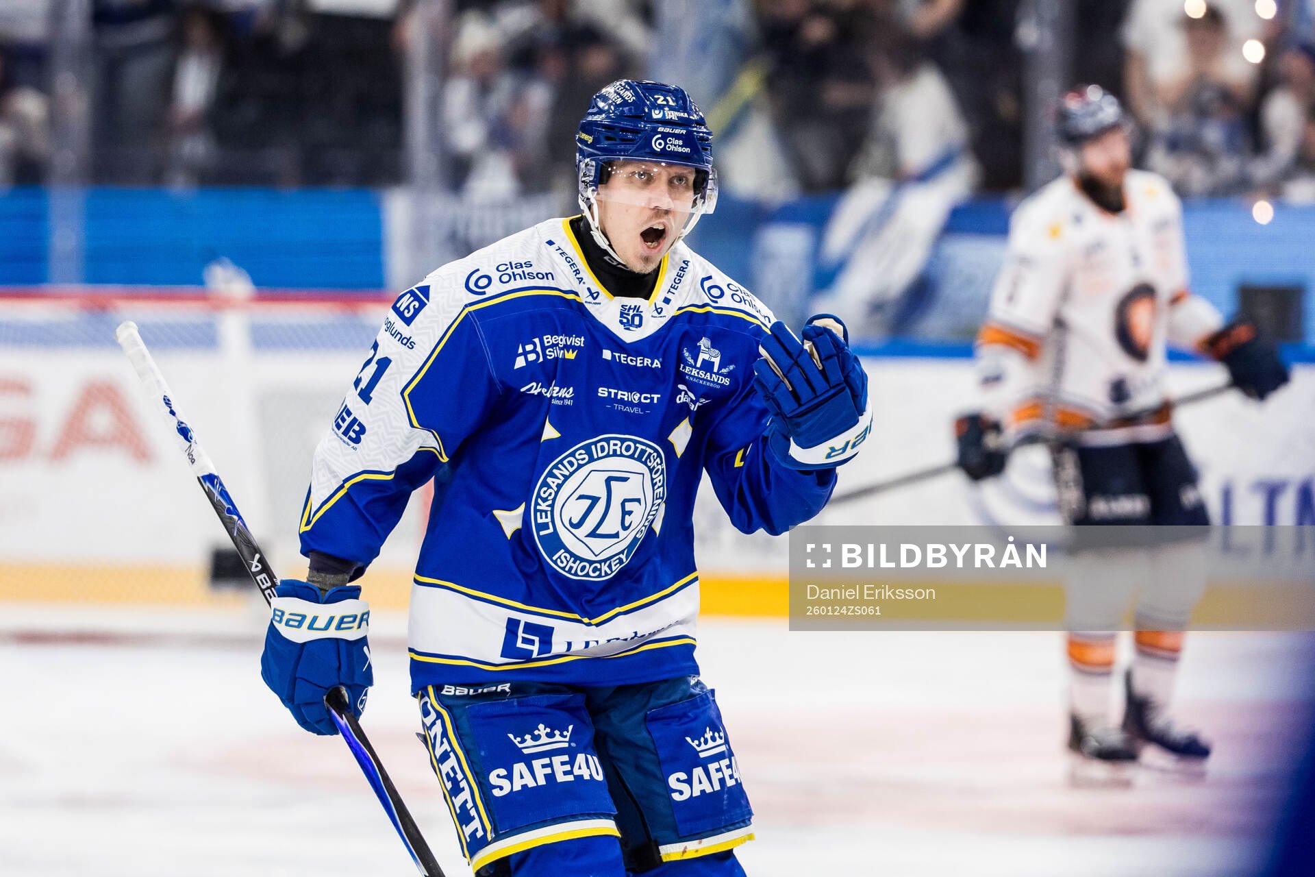Leksands Joonas Lyytinen jublar