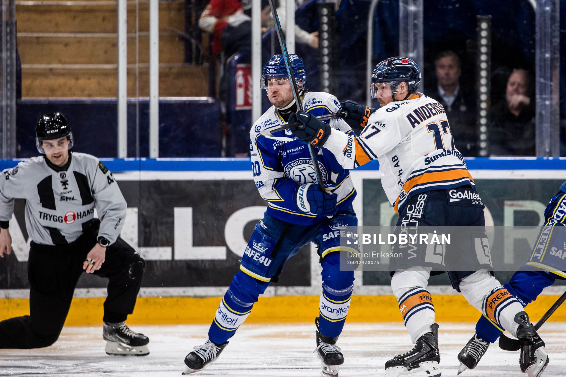 Leksands Nolan Stevens och Växjös Erik Andersson