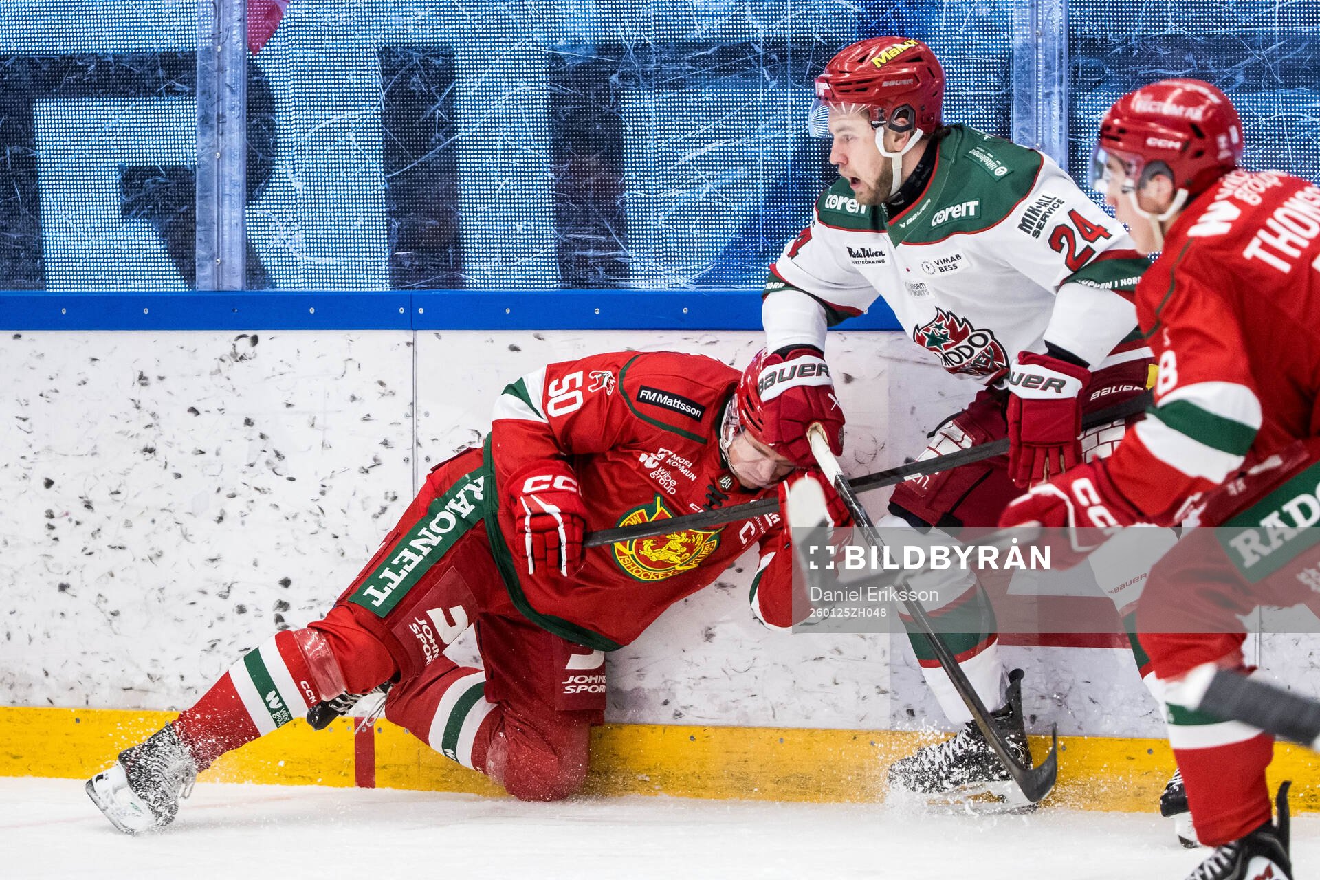 Moras Tobias Ekberg och Modos Kyle Topping