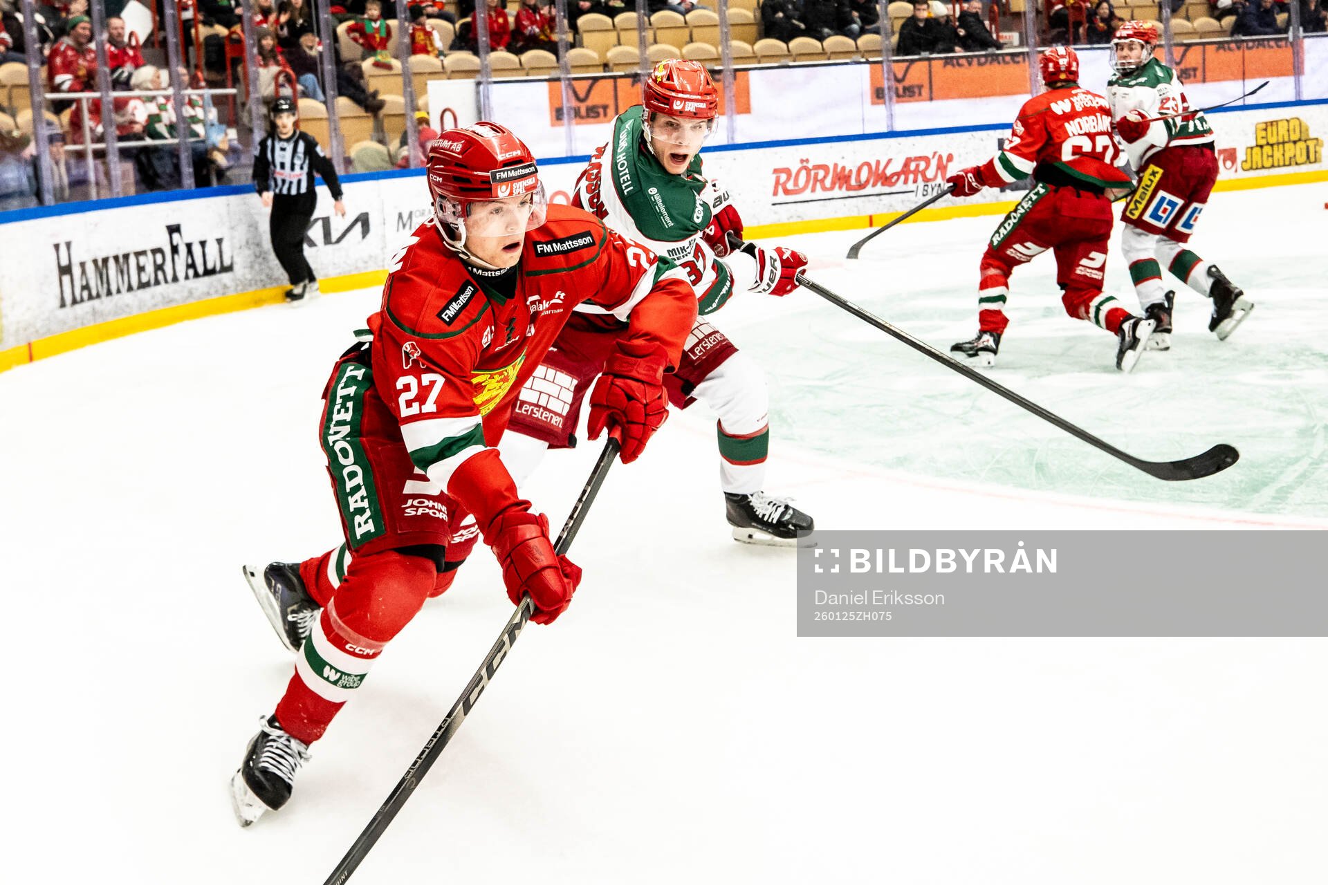 Moras Hampus Larsson och Modos Viktor Persson