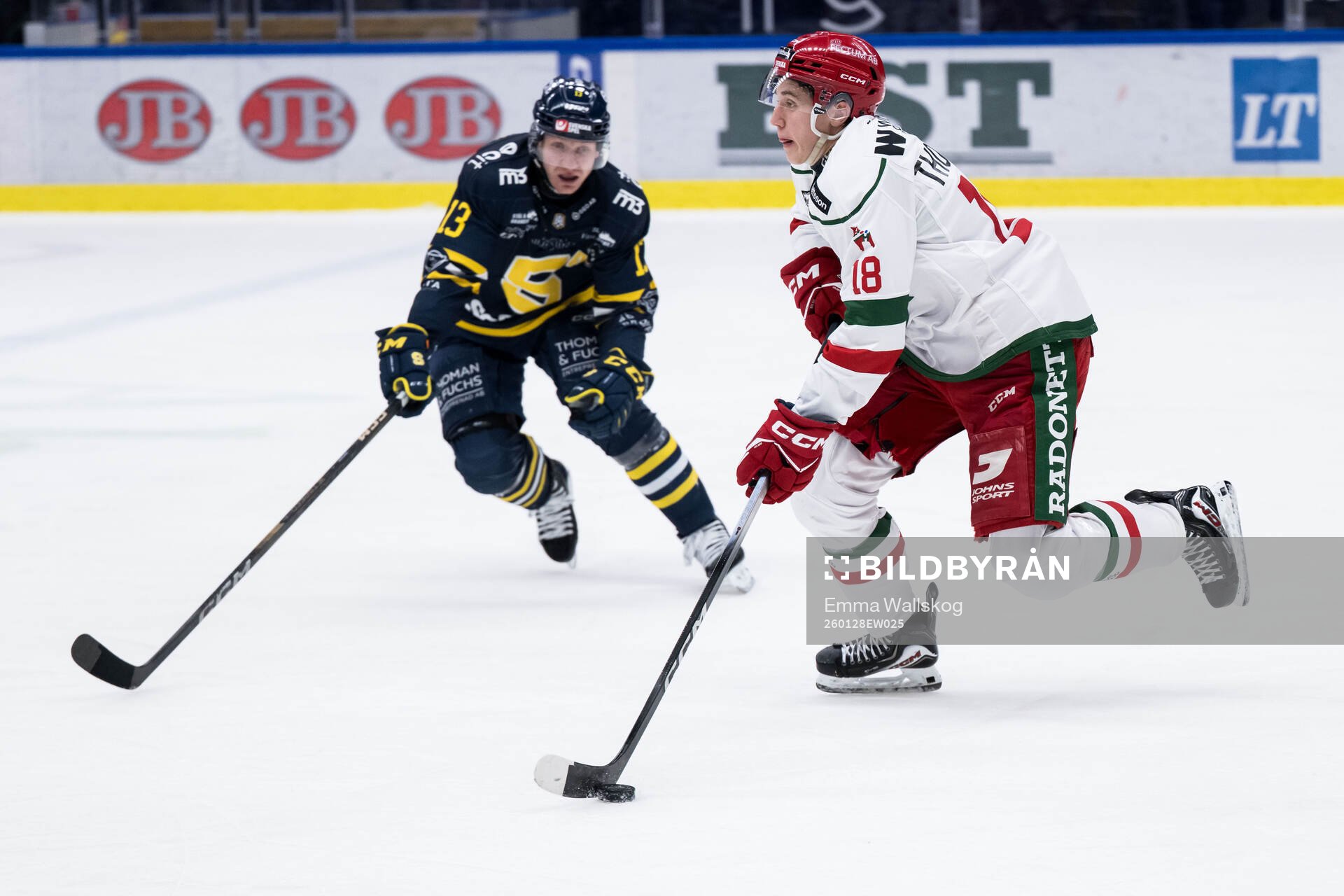 Södertäljes Henrik Eriksson och Moras Tim Thomsson
