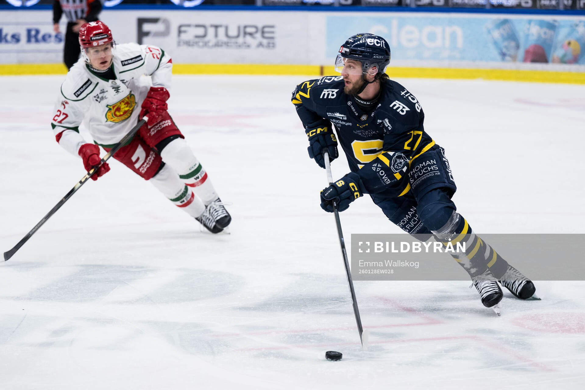 Moras Hampus Larsson och Södertäljes Daniel Norbe