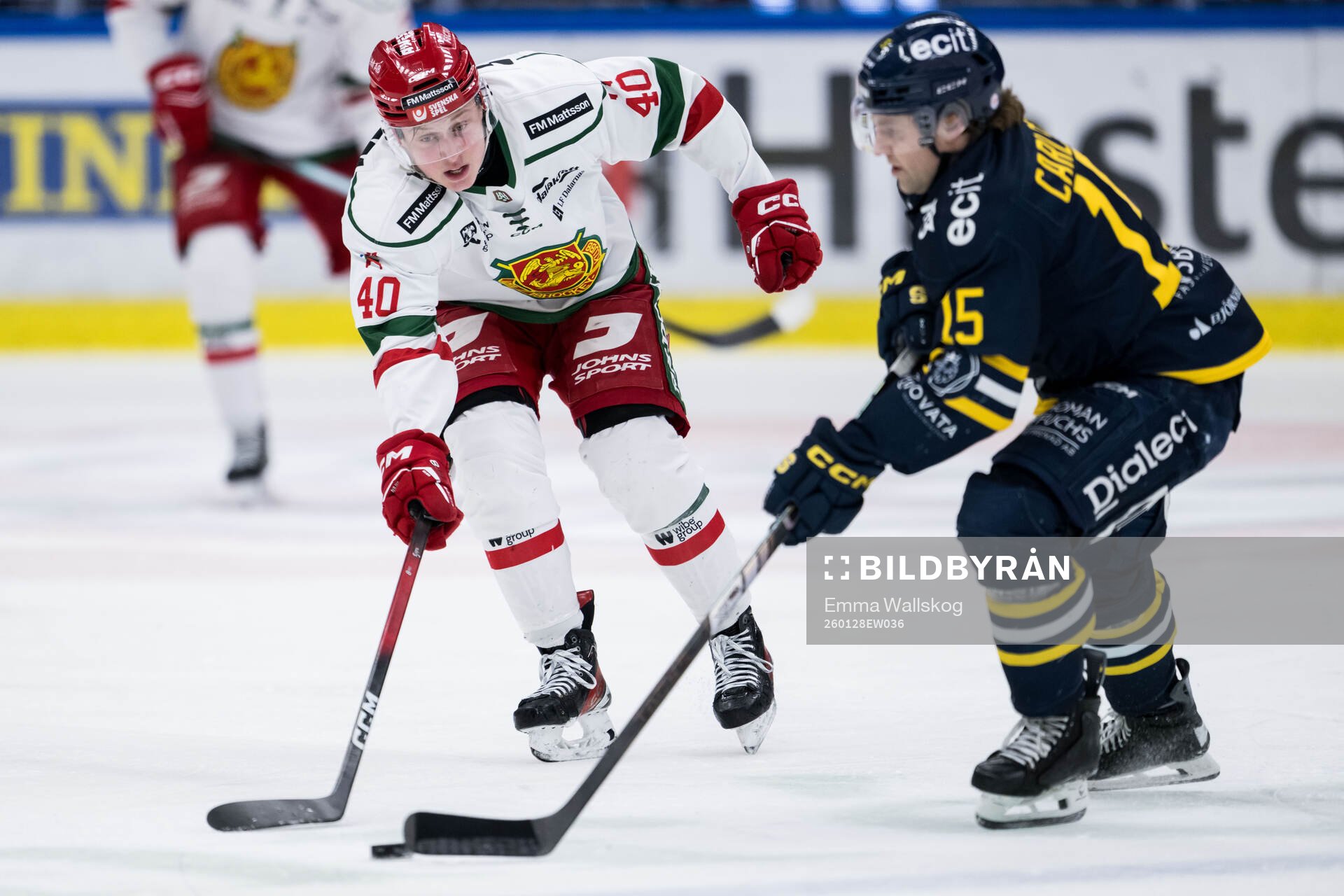 Moras Felix Johansson och Södertäljes Albin Carlson