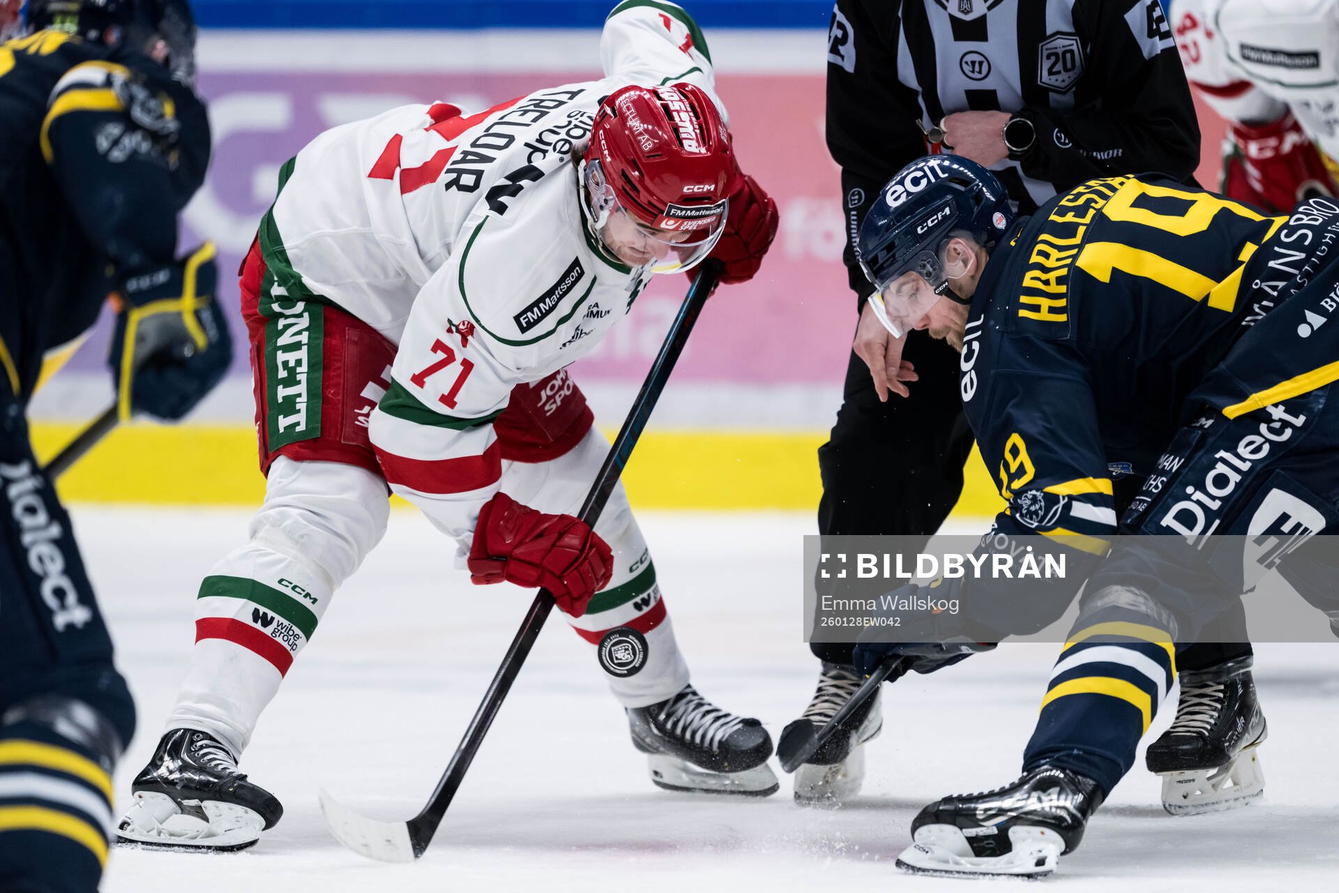 Moras Travis Treloar och Södertäljes Hampus Harlestam