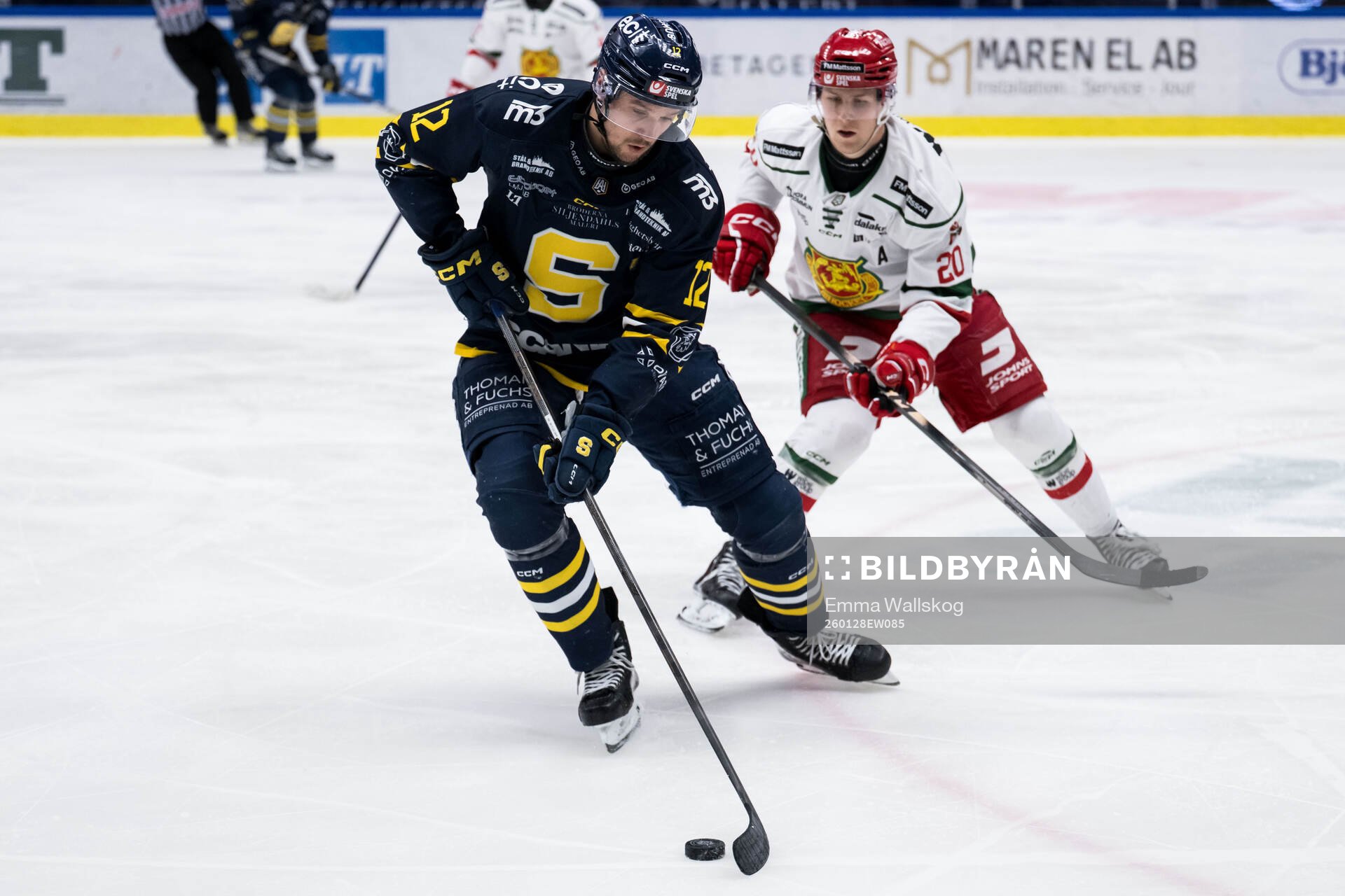 Södertäljes Viktor Liljegren och Moras Georg Weigelt