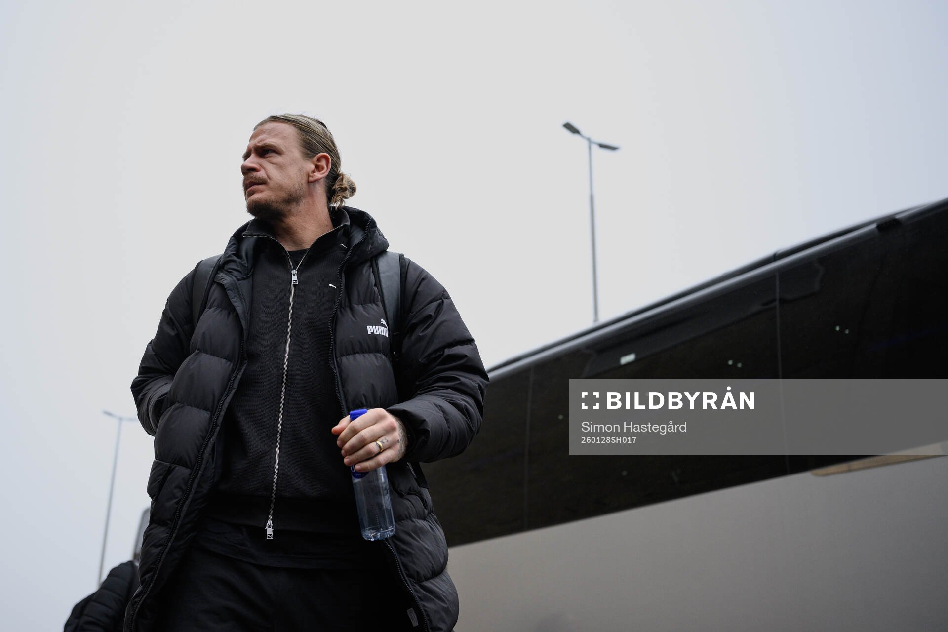 Goalkeeper Johan Dahlin of Malmö FF at the hotel