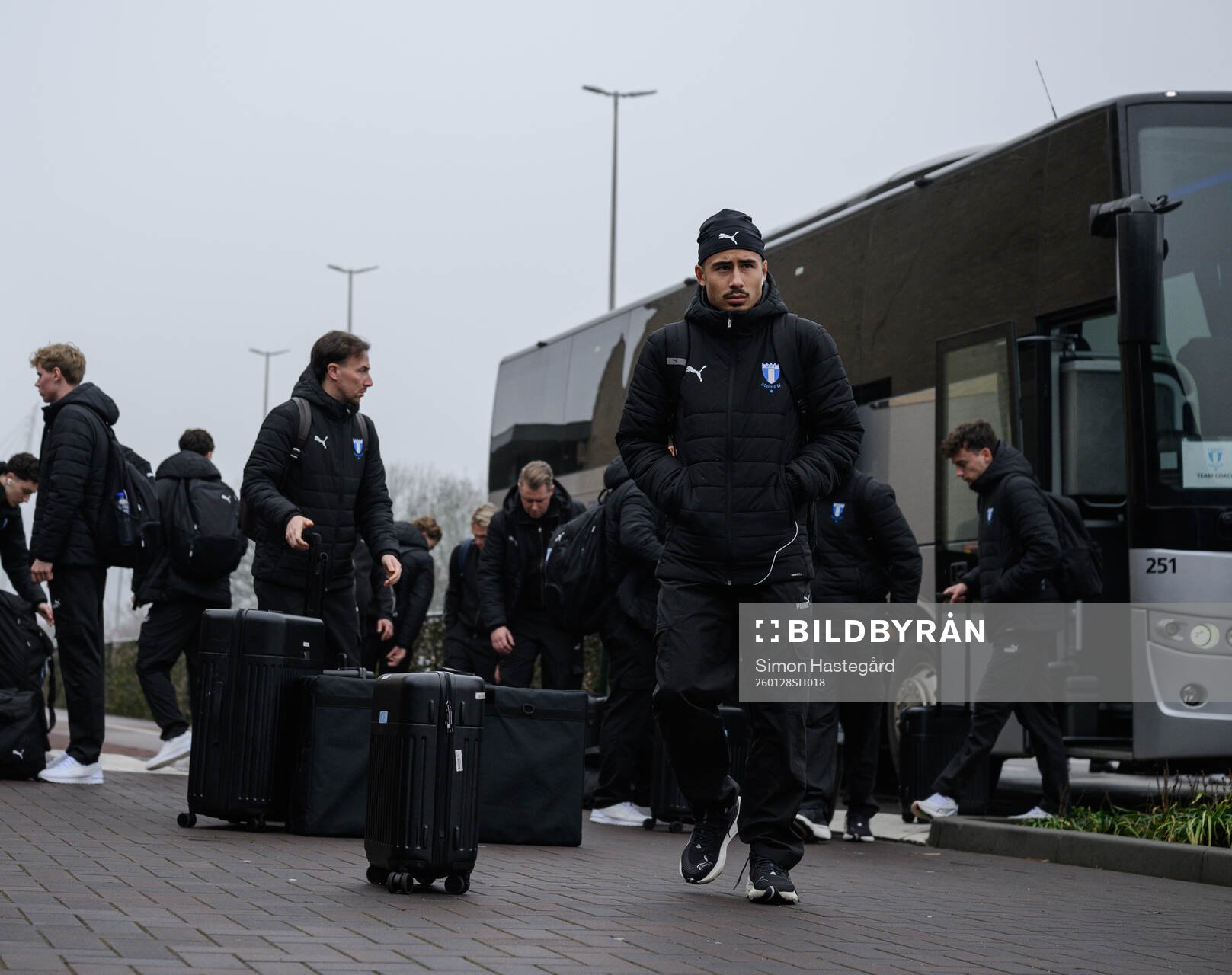 Adrian Skogmar of Malmö FF at the hotel