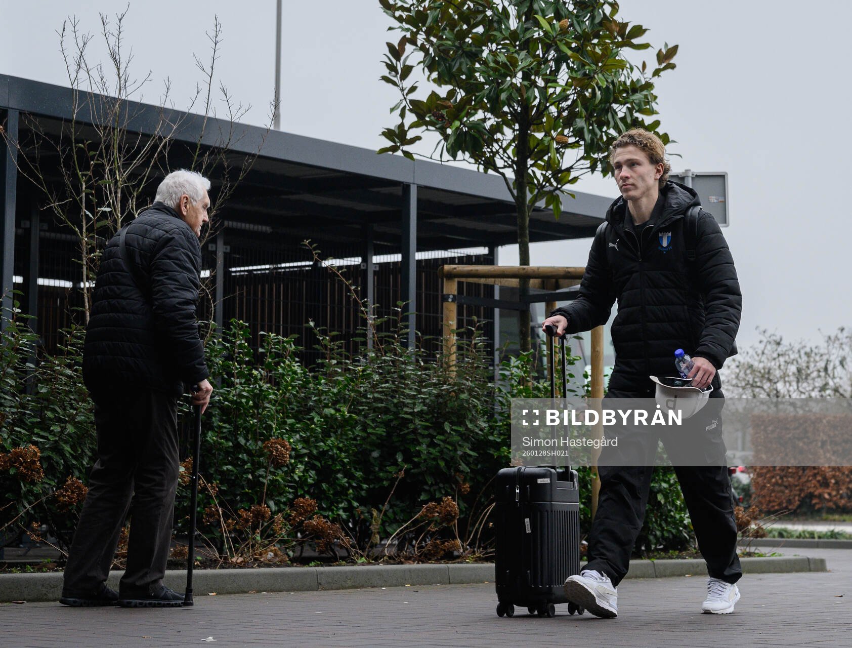 Hugo Bolin of Malmö FF at the hotel