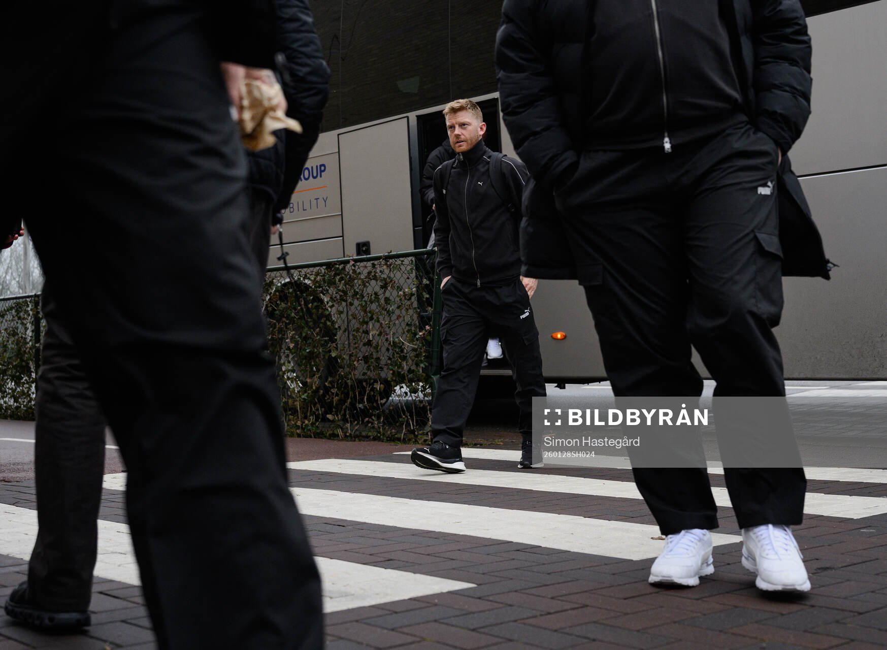 Anders Christiansen of Malmö FF arrives at the hotel