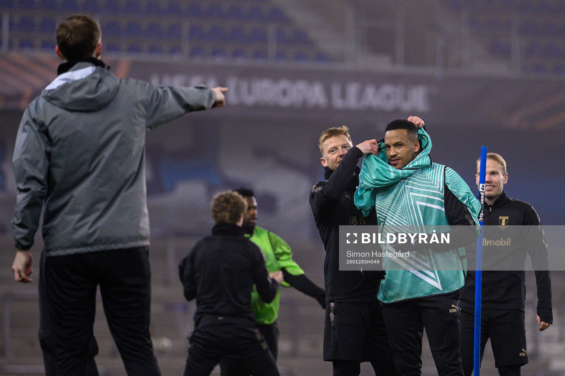 Anders Christiansen and Martin Olsson of Malmö FF