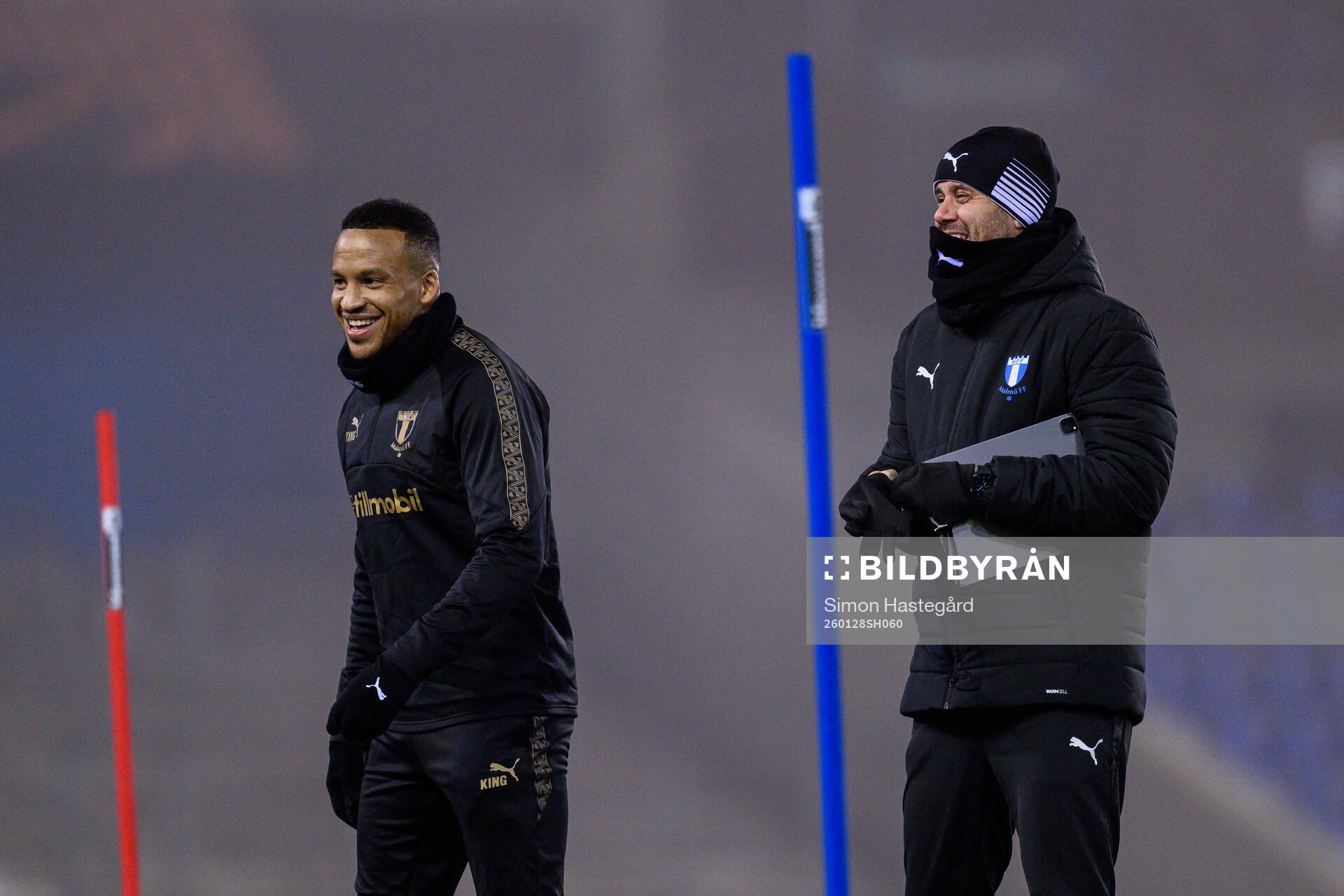 Martin Olsson and Head coach Miguel Angel Ramirez