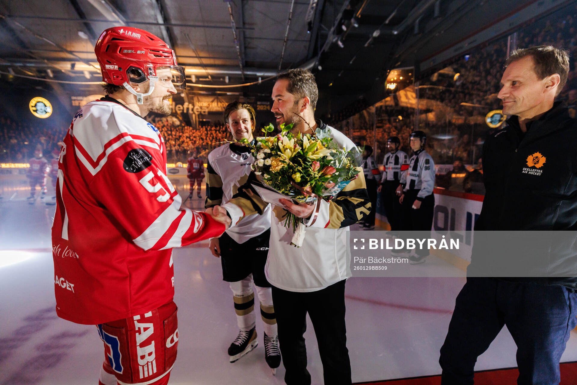 Timrås Anton Lander och före detta Skellefteåspelaren