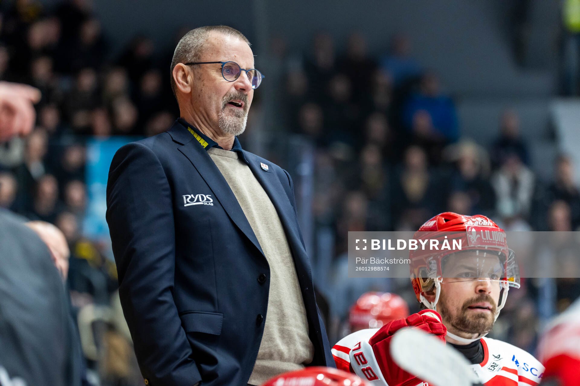 Timrås tränare Tommy Samuelsson och Anton Lander