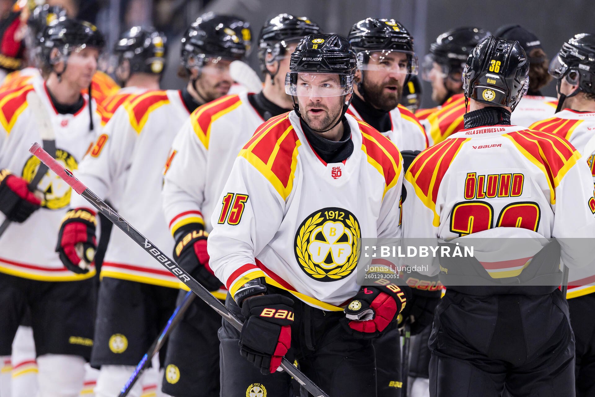 Brynäs Simon Bertilsson jublar