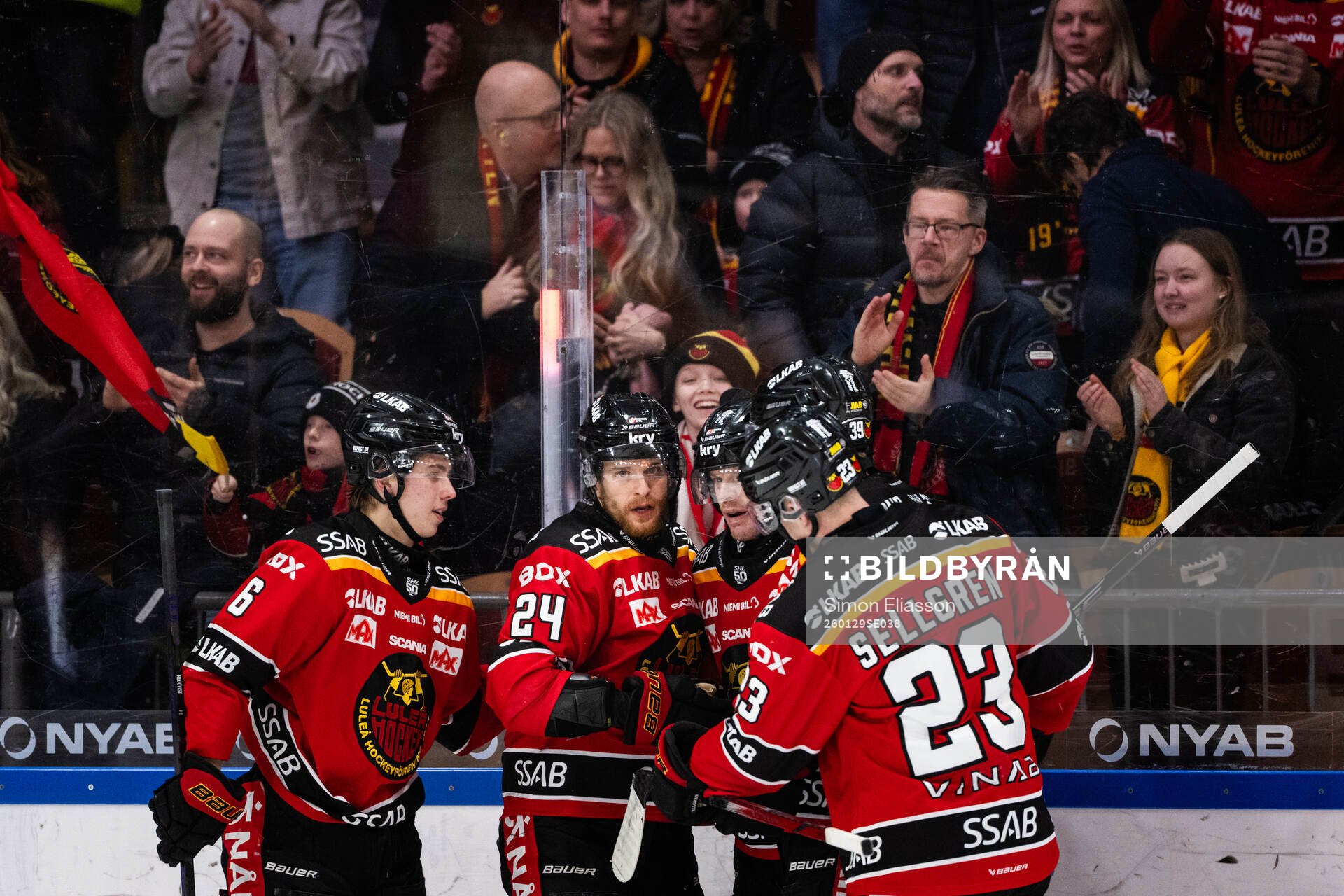 Luleås Isac Hedqvist, Brendan Shinnimin, Brian O'Neill