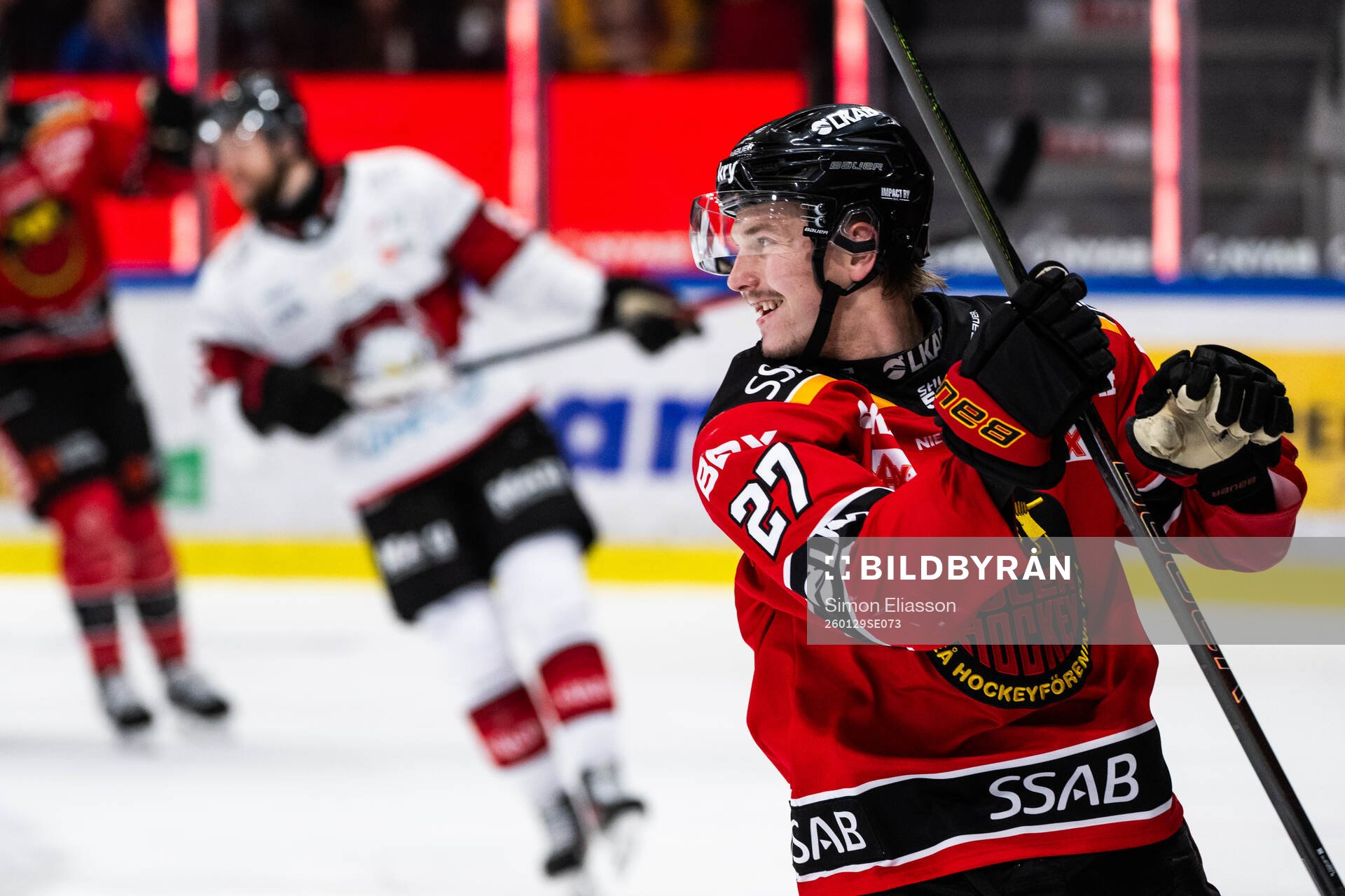 Luleås Oskari Laaksonen jublar