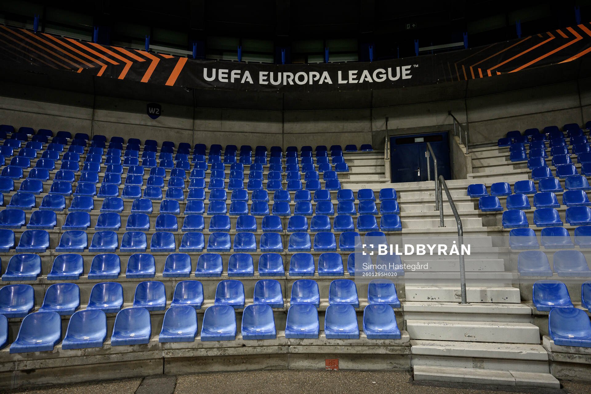 Empty seats at Cegeka Arena