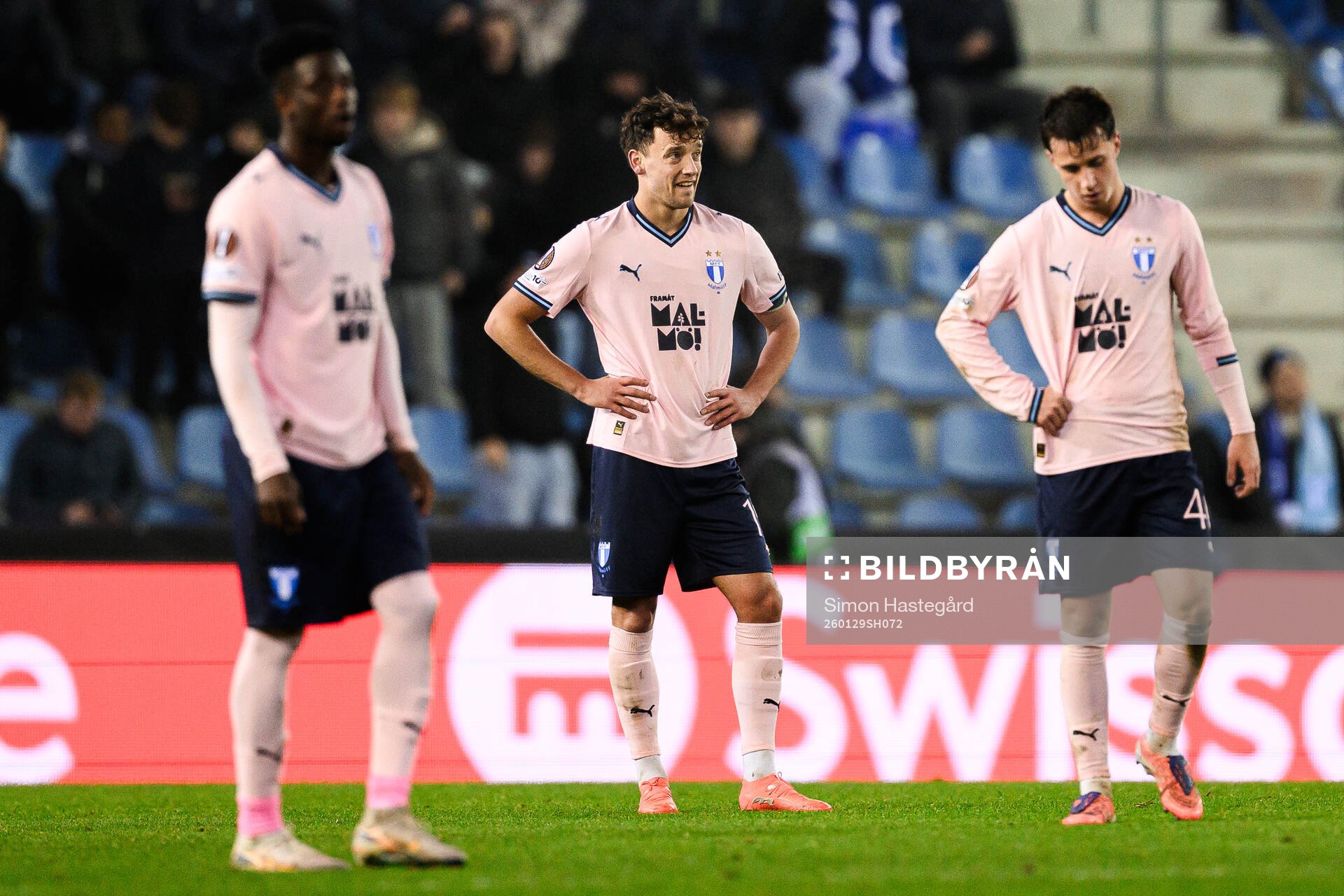 Colin Rösler of Malmö FF looks dejected