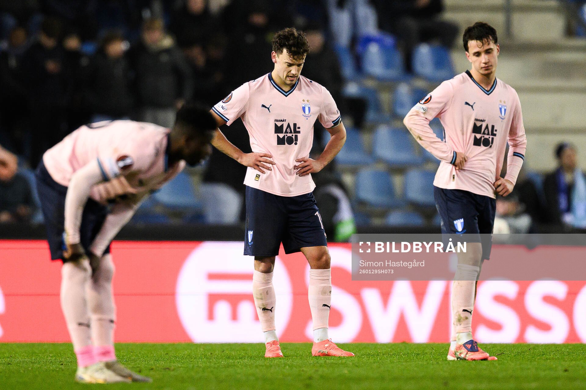 Colin Rösler of Malmö FF looks dejected