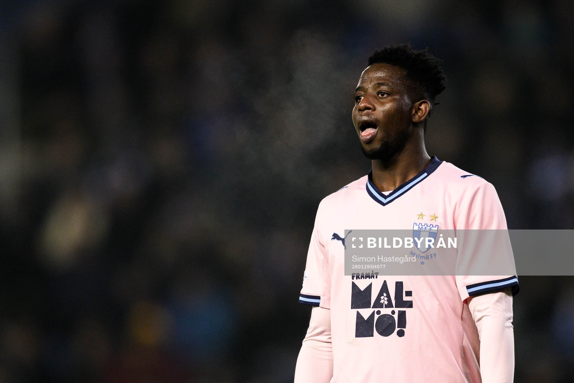 Salifou Soumah of Malmö FF looks dejected