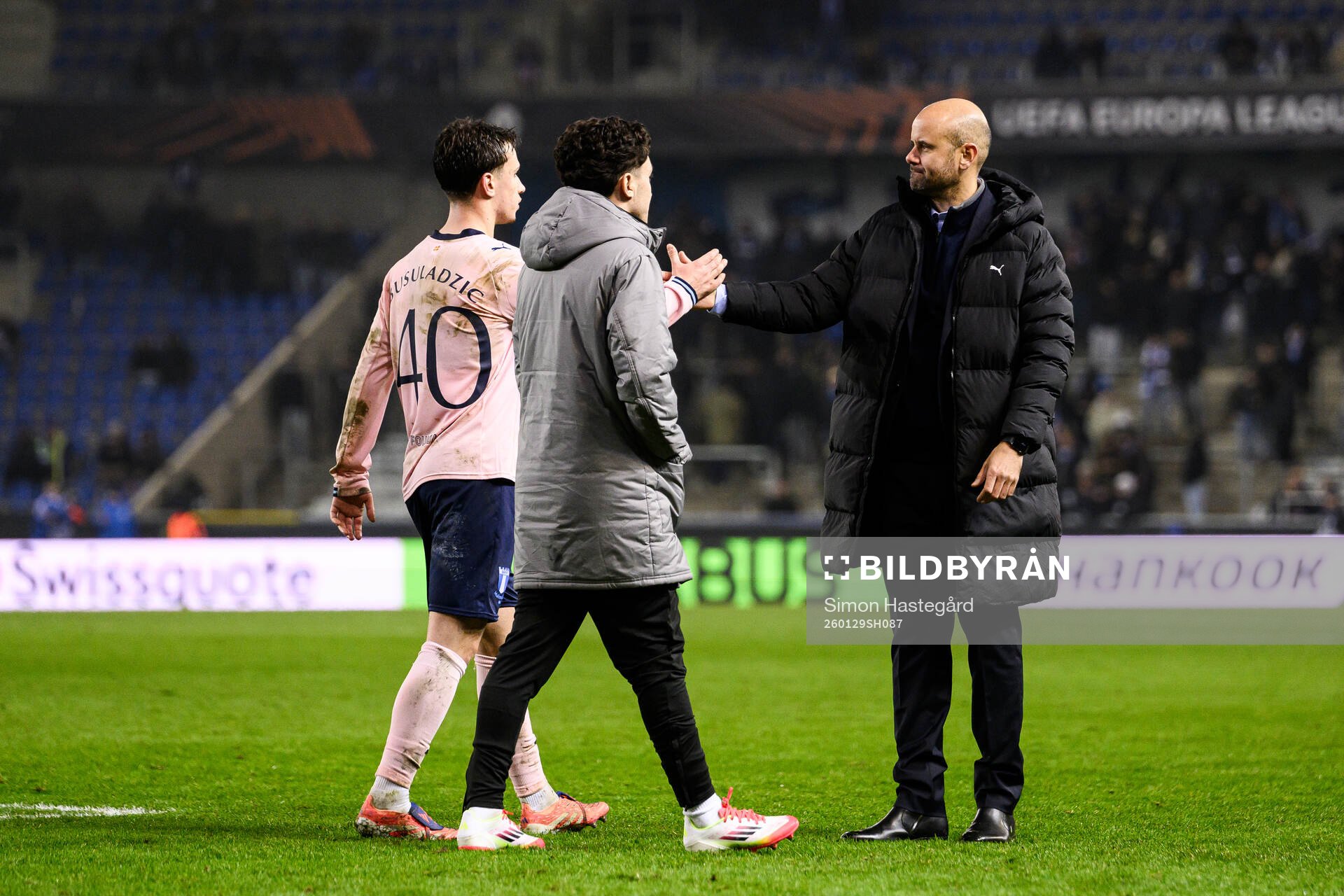 Kenan Busuladzic and Head coach Miguel Angel Ramirez of