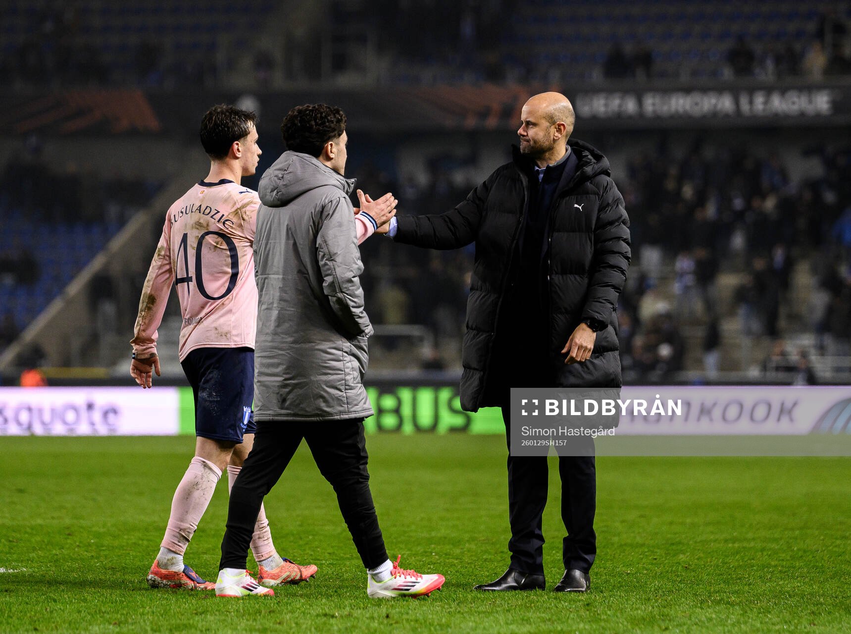 Kenan Busuladzic and Head coach Miguel Angel Ramirez of